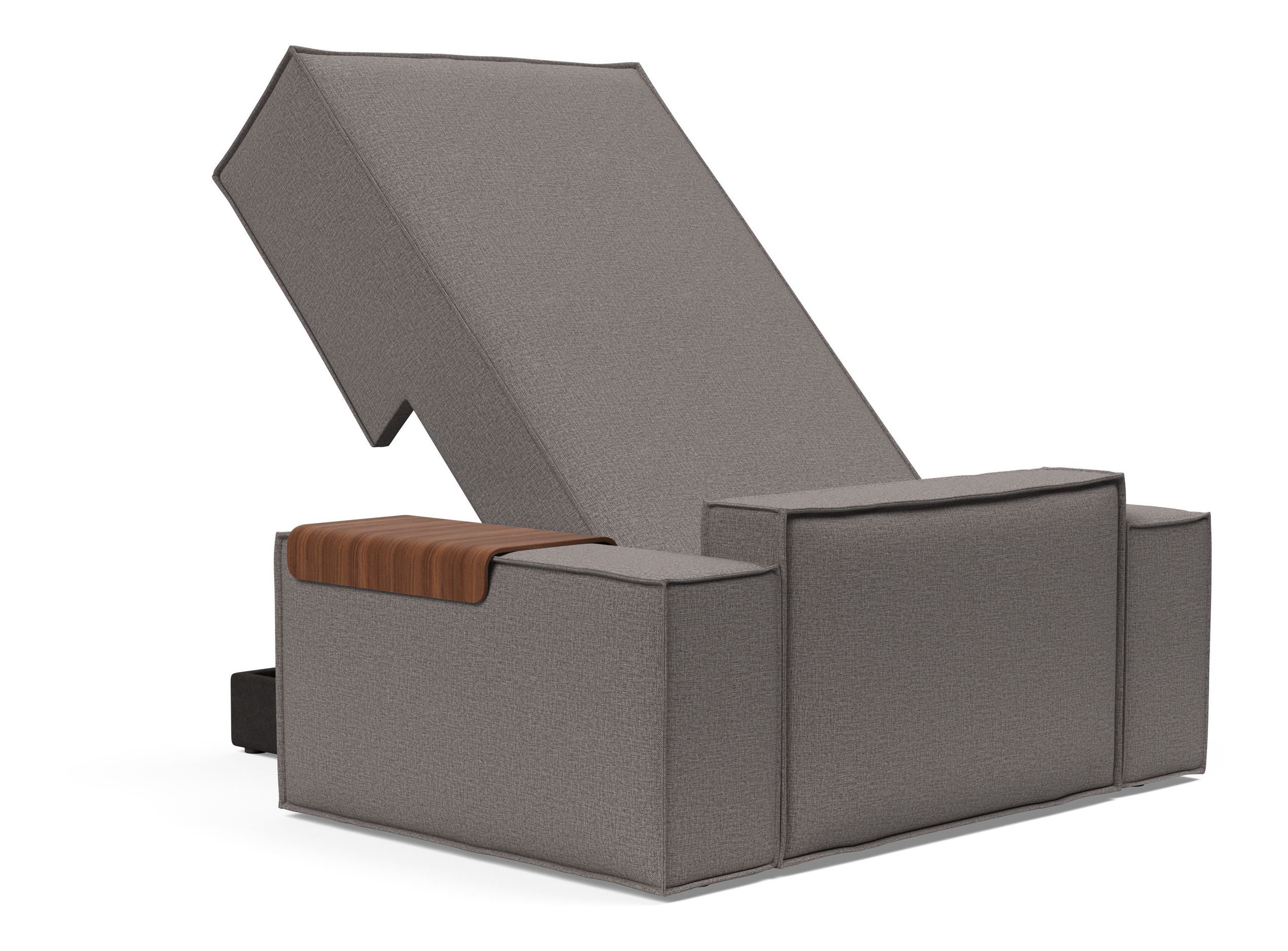 Newilla Storage Lounger Chair w/ Wide Arm Rests