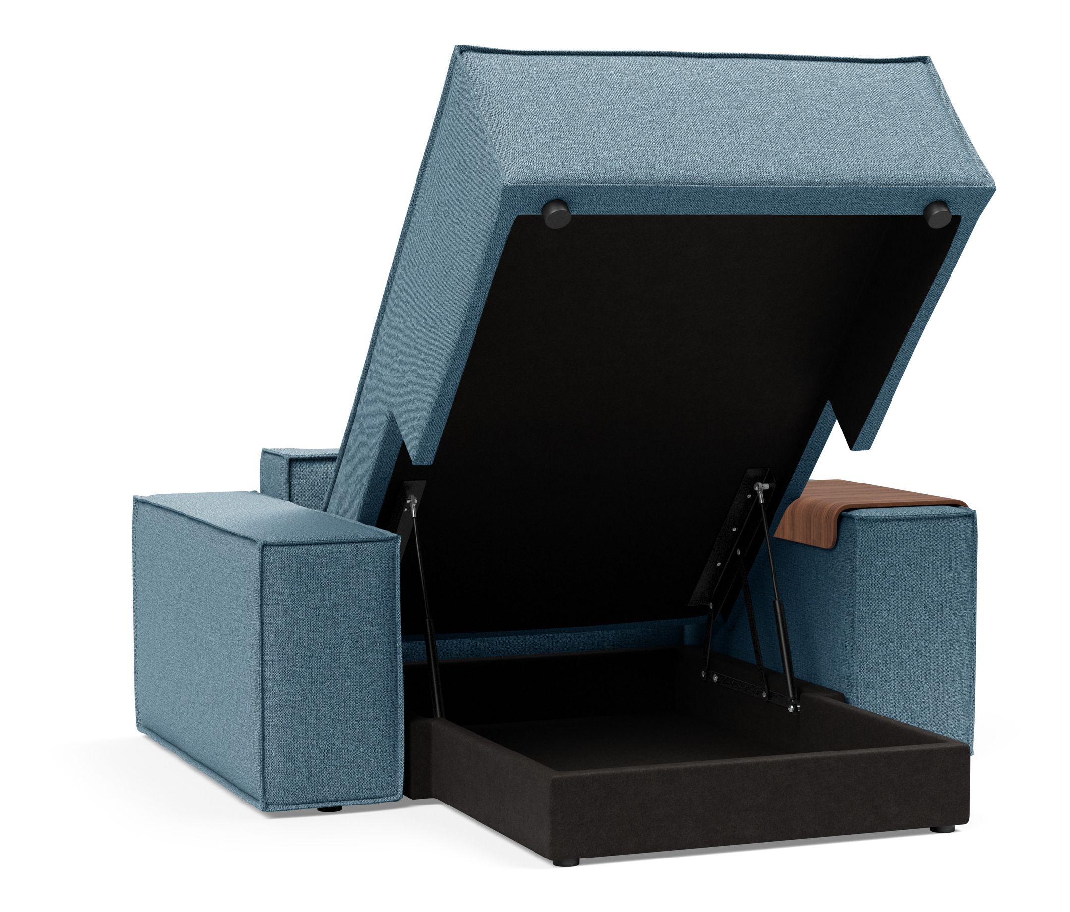 Newilla Storage Lounger Chair w/ Wide Arm Rests