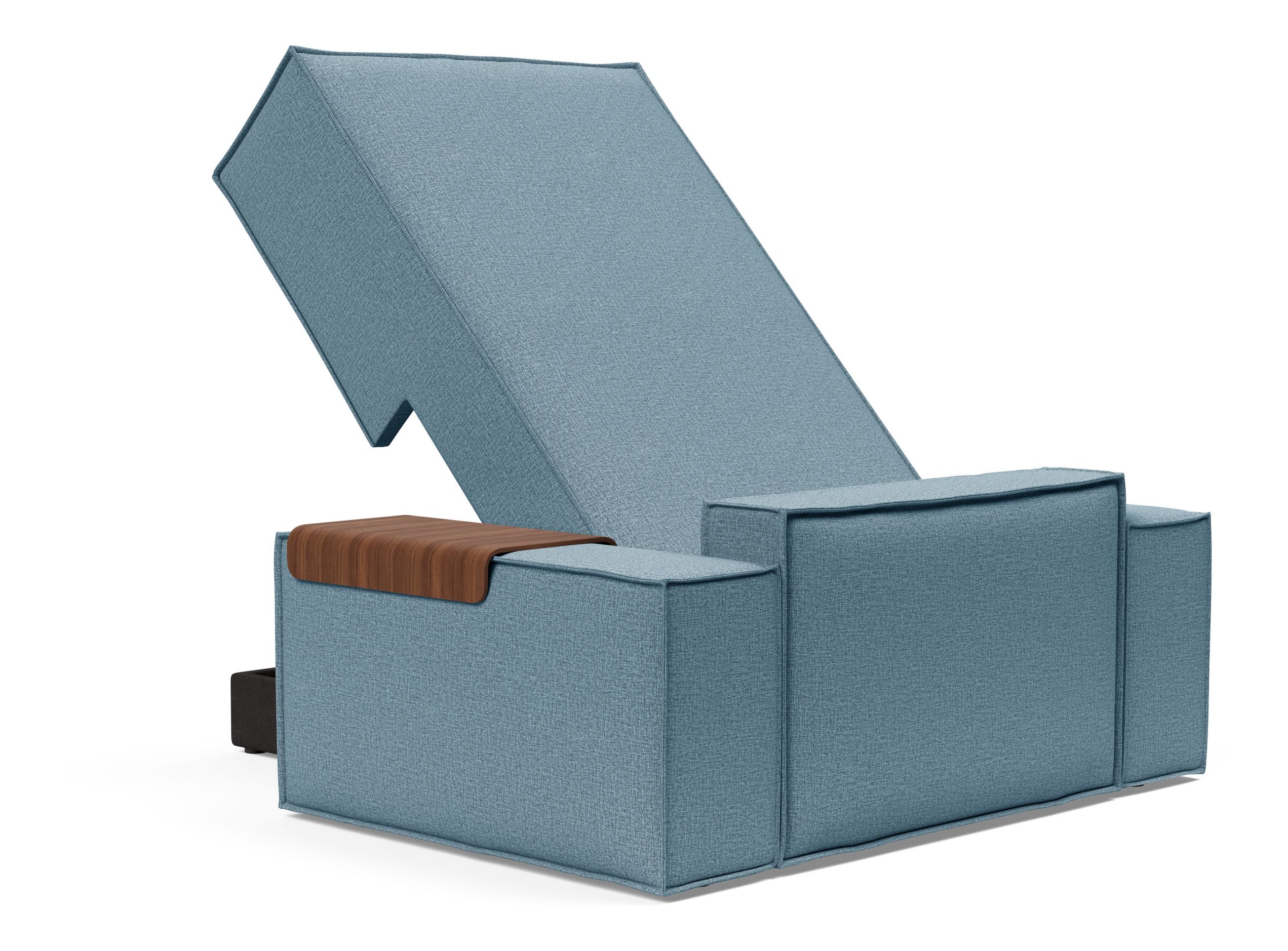 Newilla Storage Lounger Chair w/ Wide Arm Rests