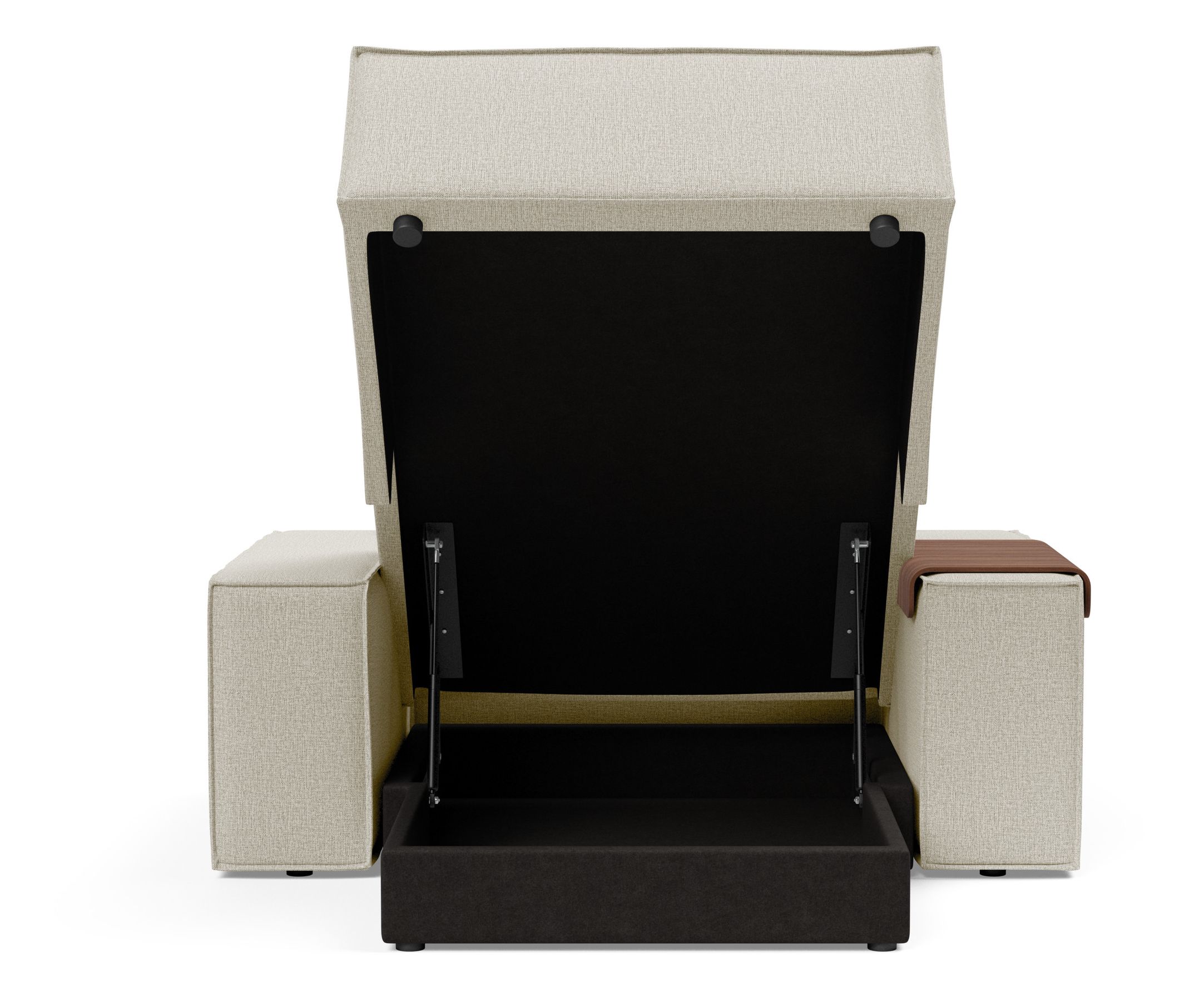 Newilla Storage Lounger Chair w/ Wide Arm Rests