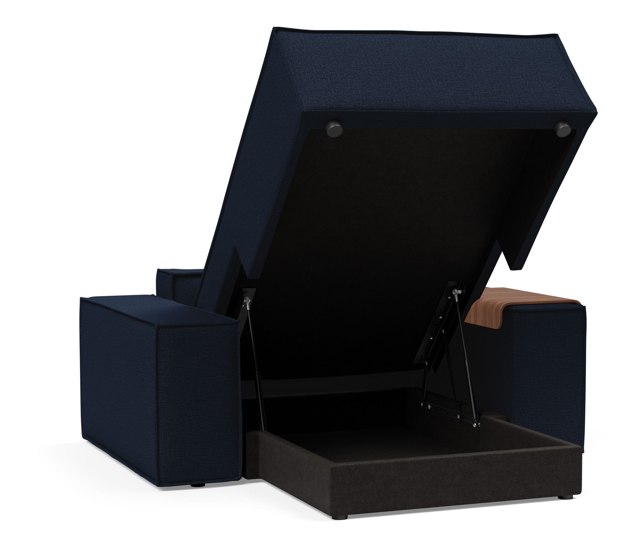 Newilla Storage Lounger Chair w/ Wide Arm Rests