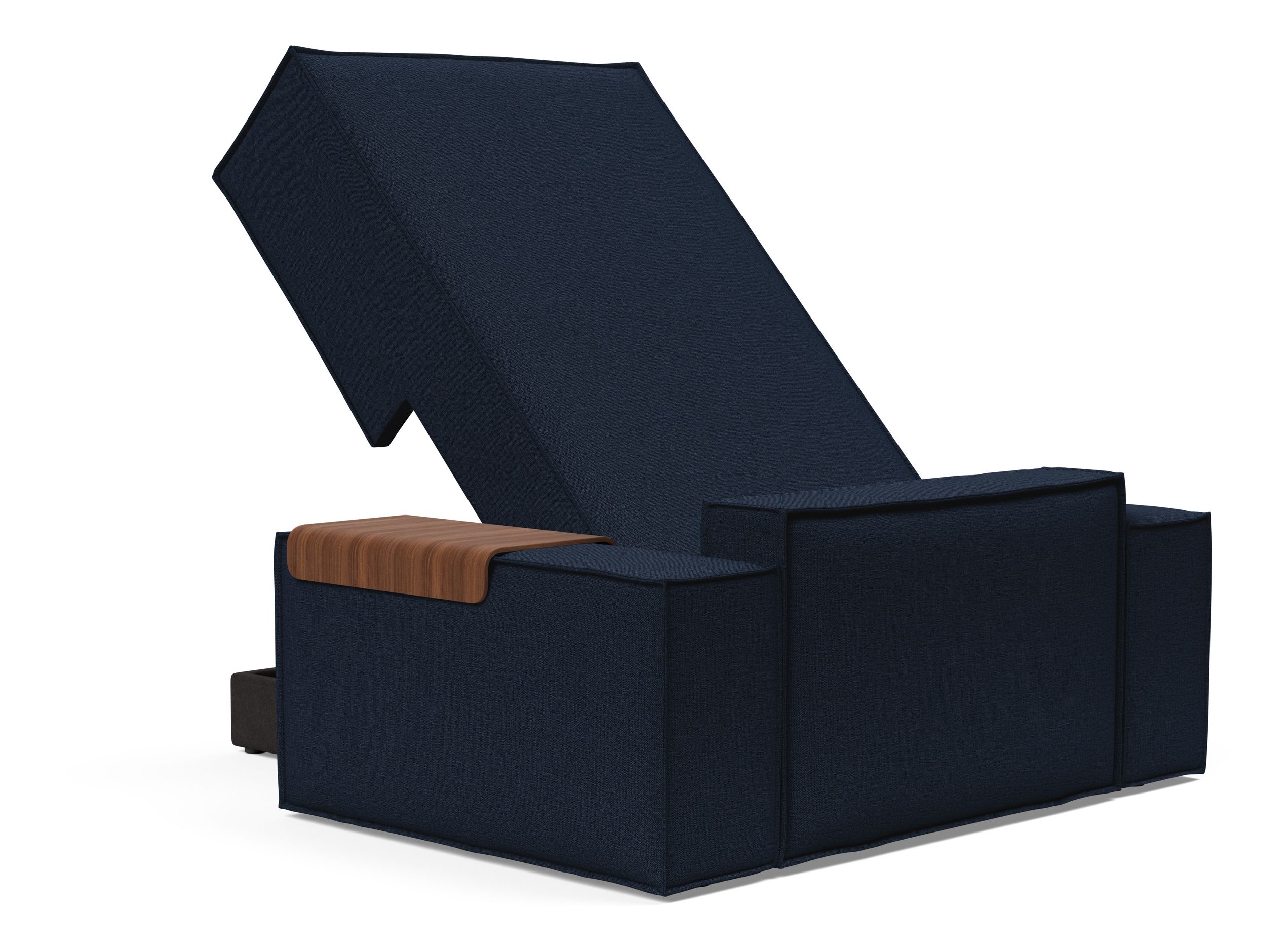 Newilla Storage Lounger Chair w/ Wide Arm Rests