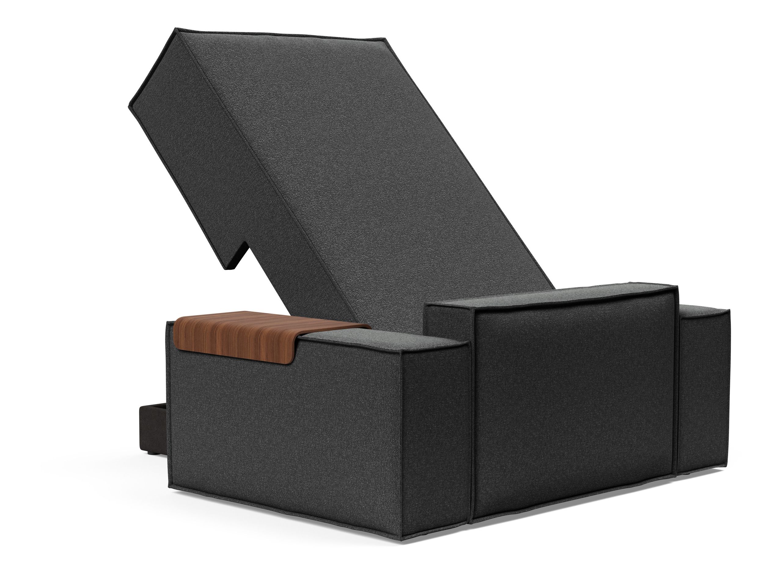 Newilla Storage Lounger Chair w/ Wide Arm Rests