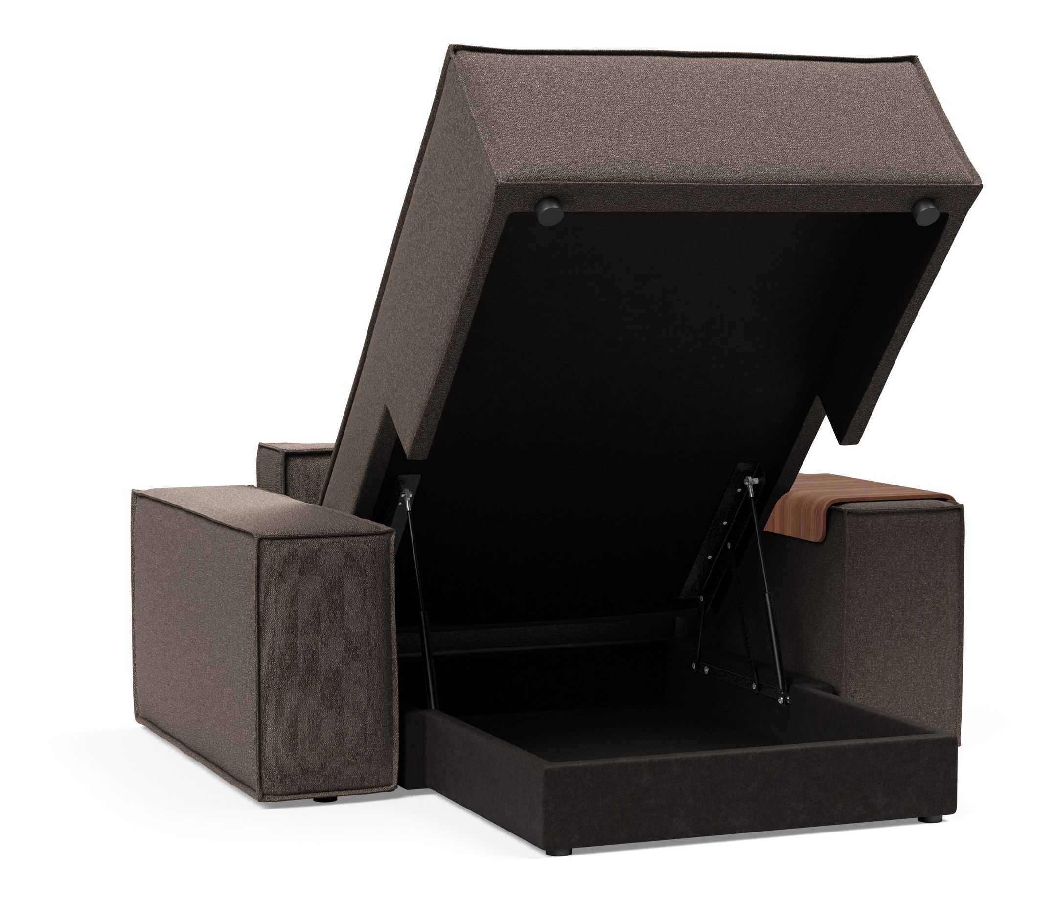 Newilla Storage Lounger Chair w/ Wide Arm Rests