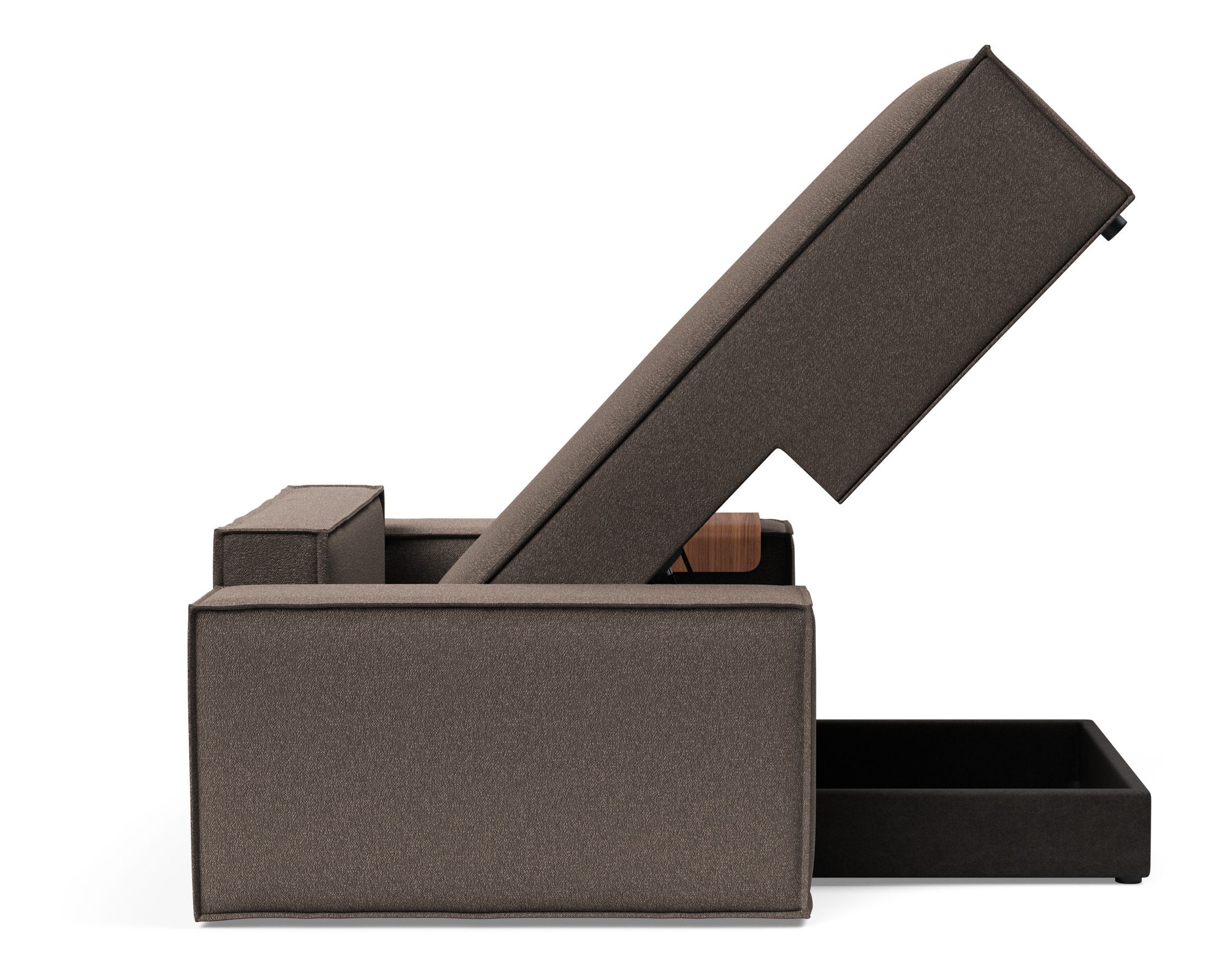 Newilla Storage Lounger Chair w/ Wide Arm Rests