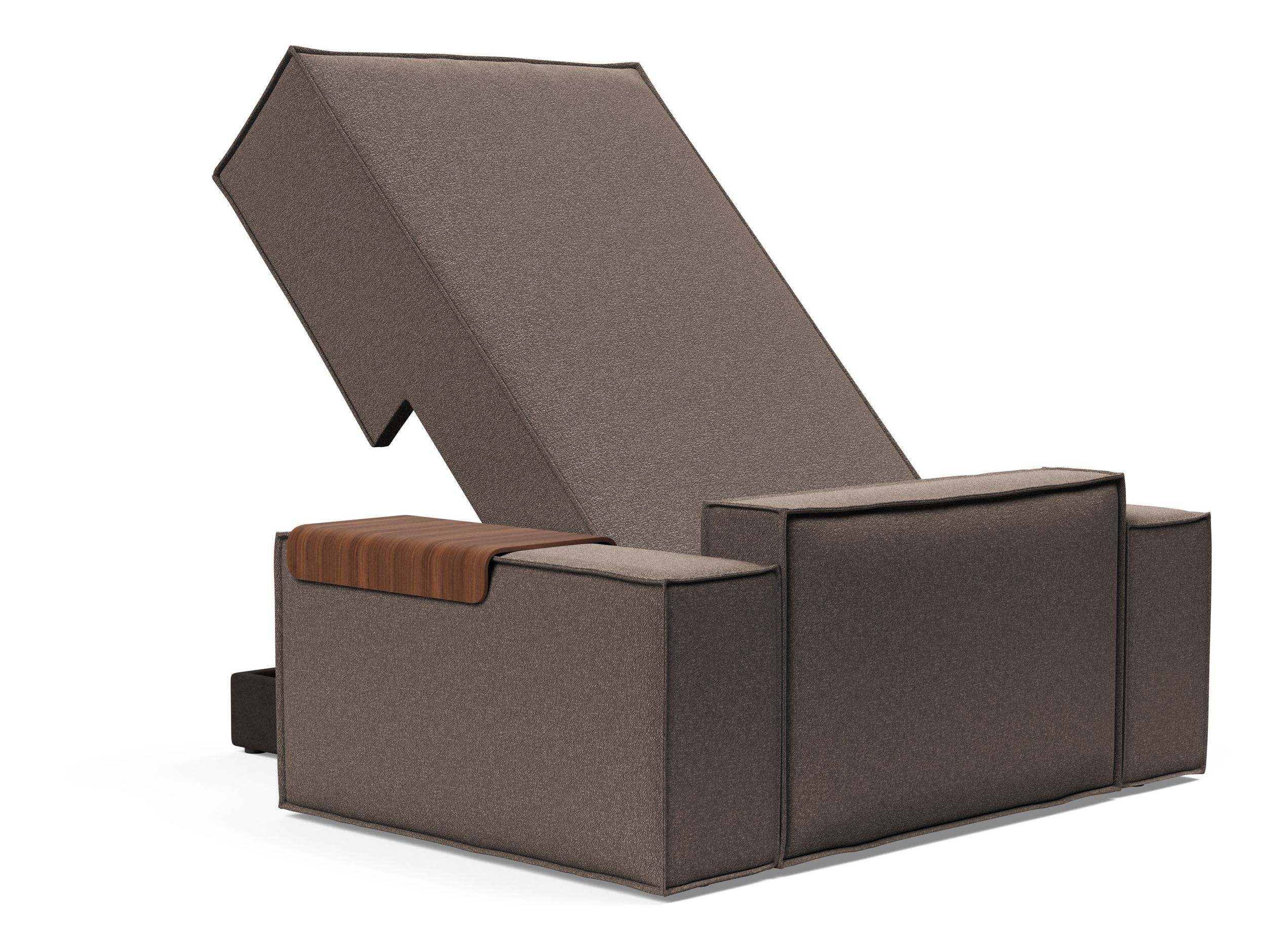 Newilla Storage Lounger Chair w/ Wide Arm Rests