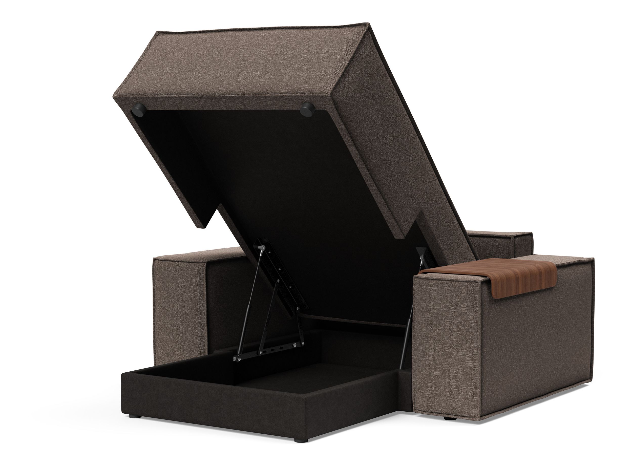 Newilla Storage Lounger Chair w/ Wide Arm Rests