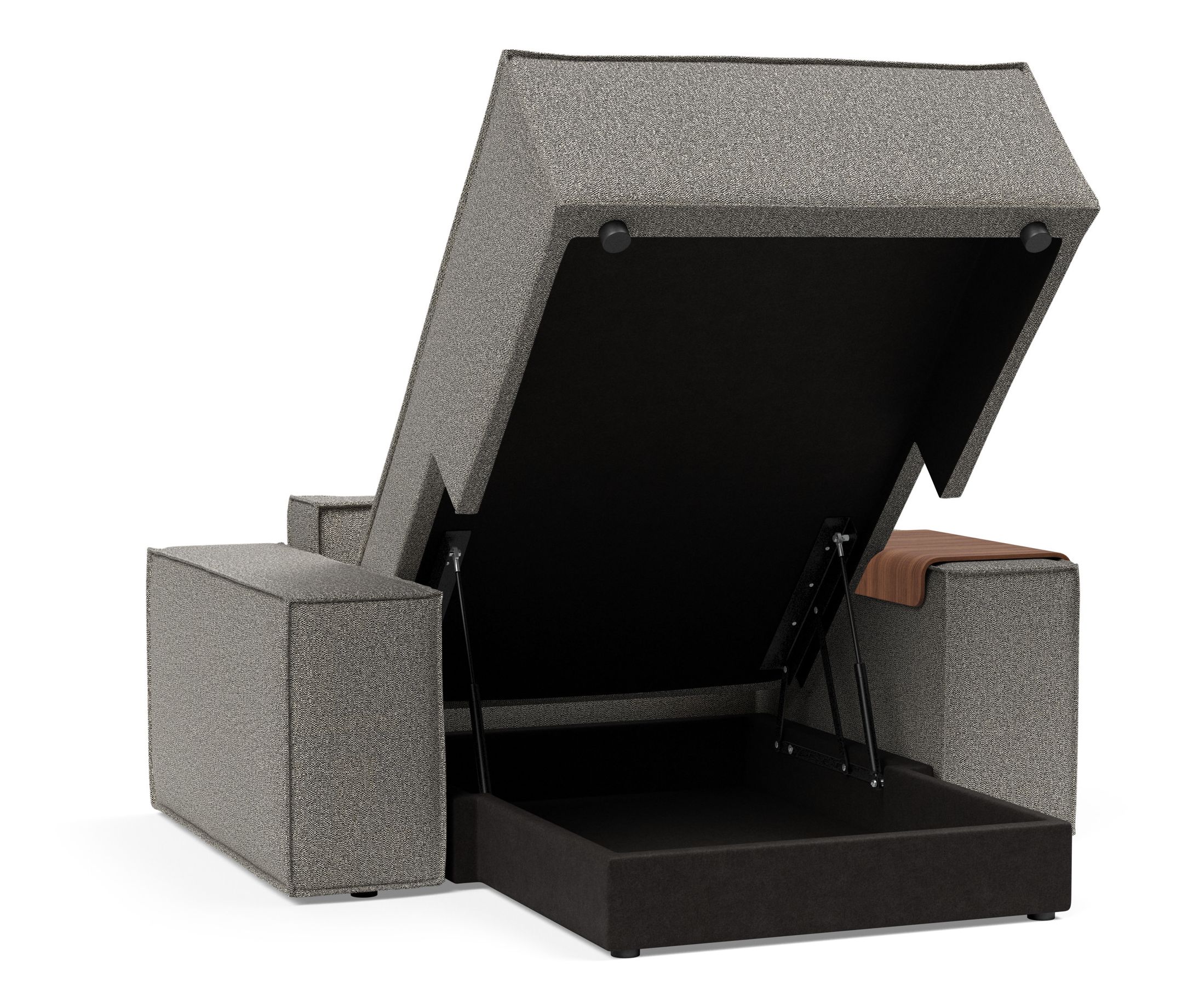 Newilla Storage Lounger Chair w/ Wide Arm Rests