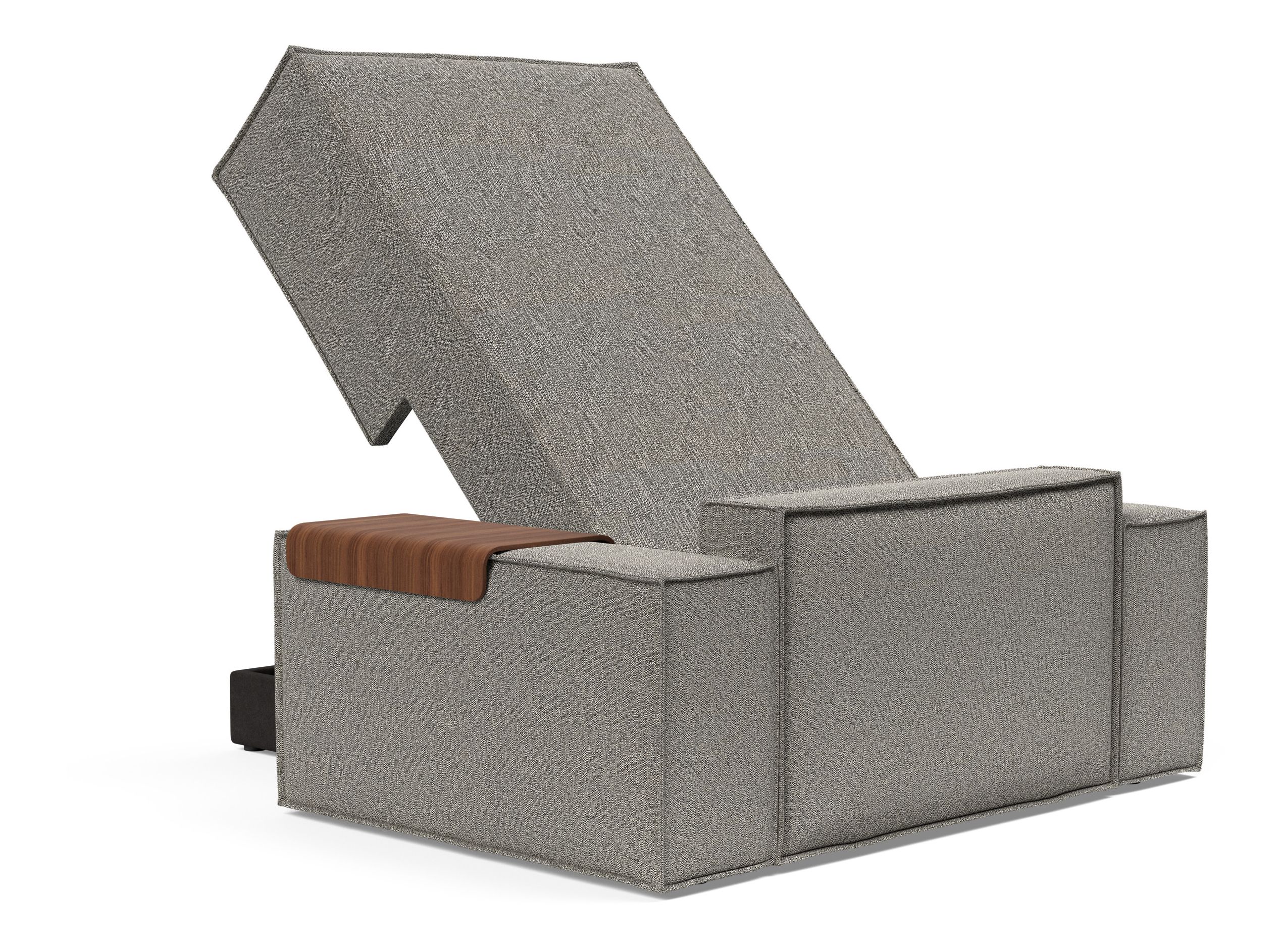 Newilla Storage Lounger Chair w/ Wide Arm Rests