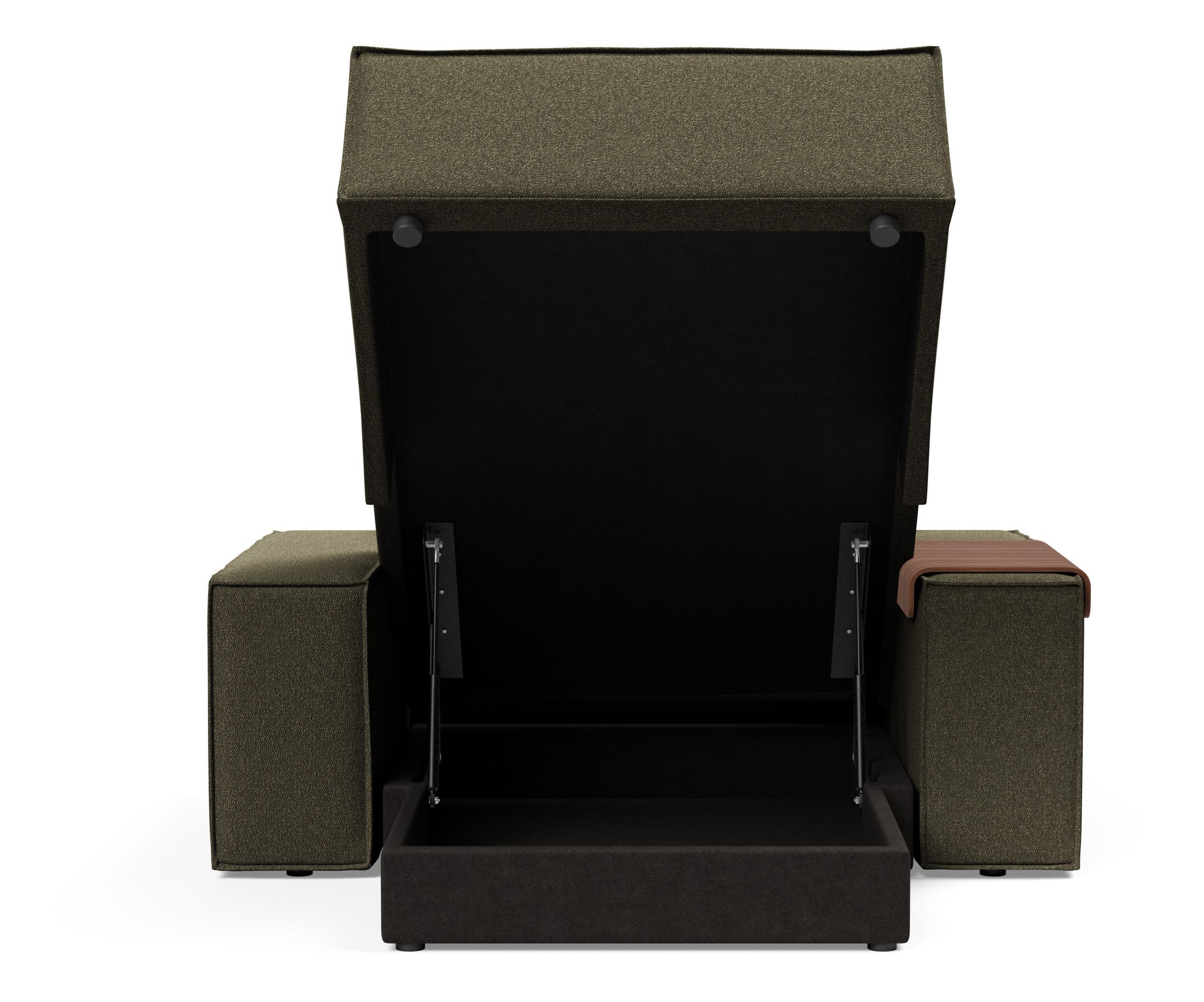 Newilla Storage Lounger Chair w/ Wide Arm Rests