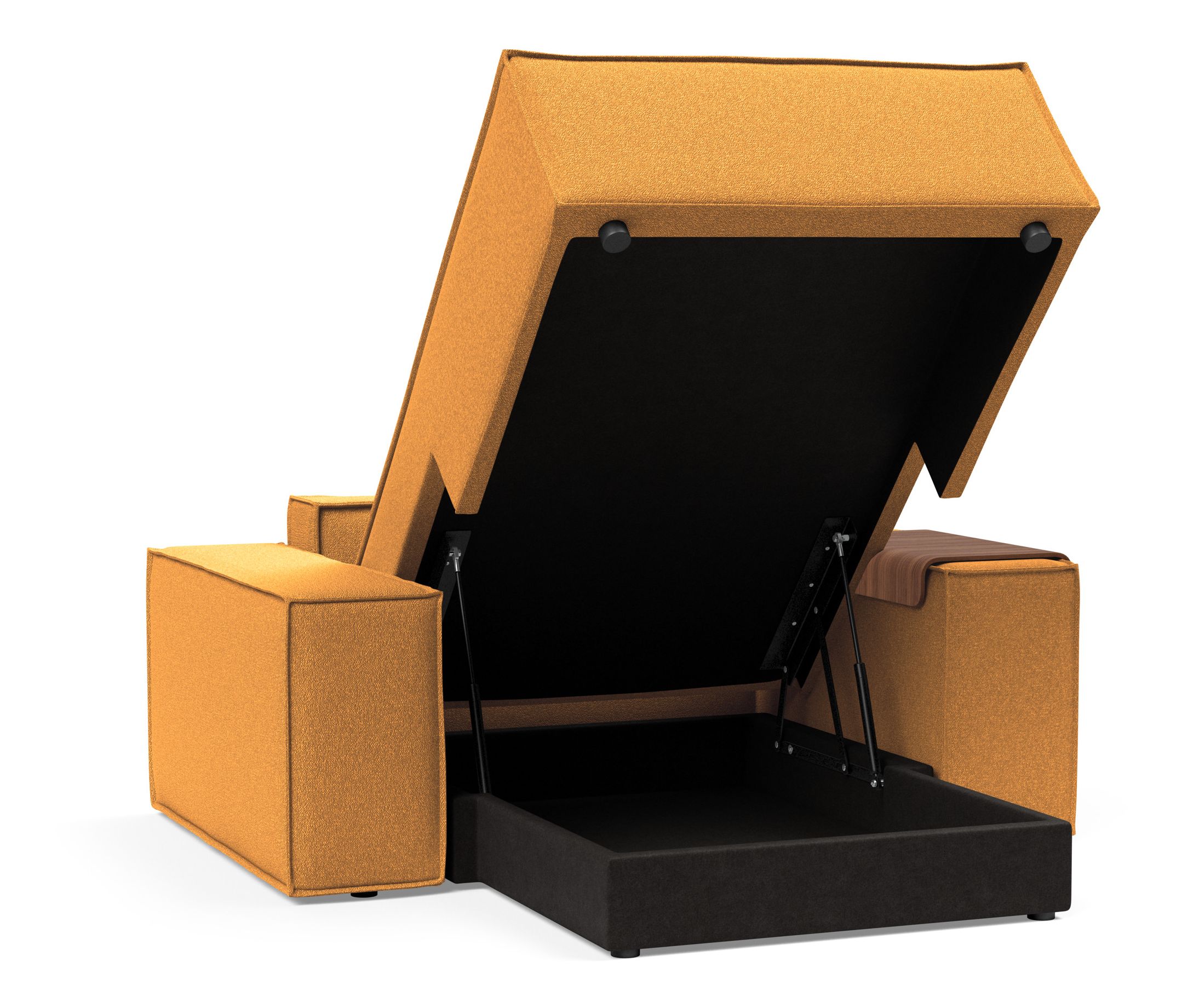 Newilla Storage Lounger Chair w/ Wide Arm Rests
