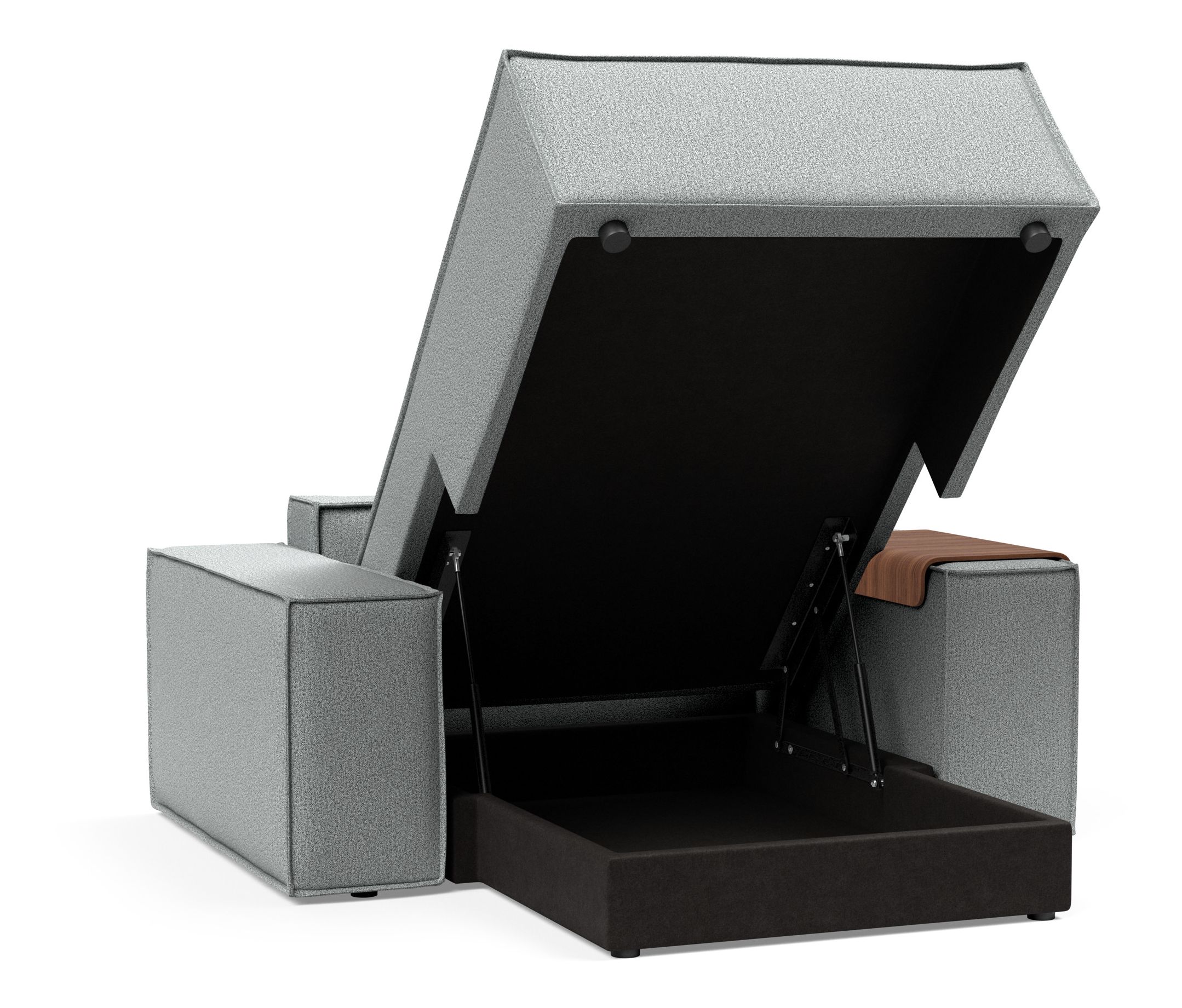 Newilla Storage Lounger Chair w/ Wide Arm Rests