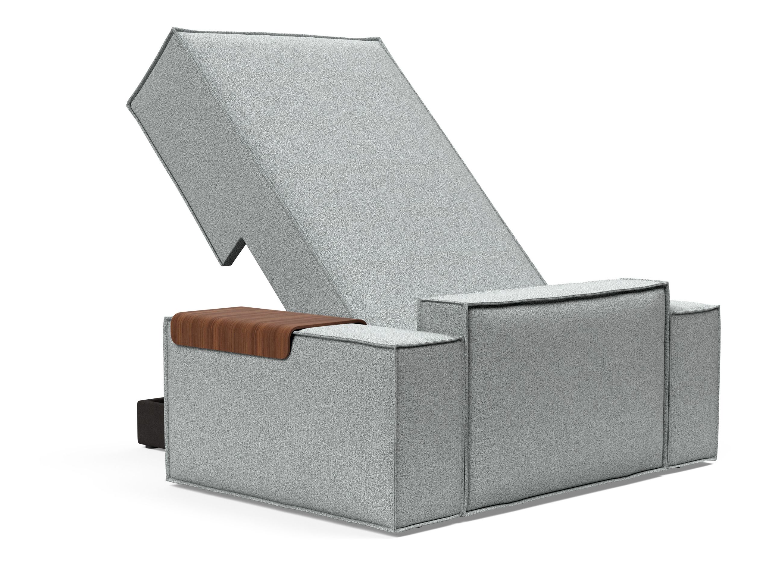 Newilla Storage Lounger Chair w/ Wide Arm Rests
