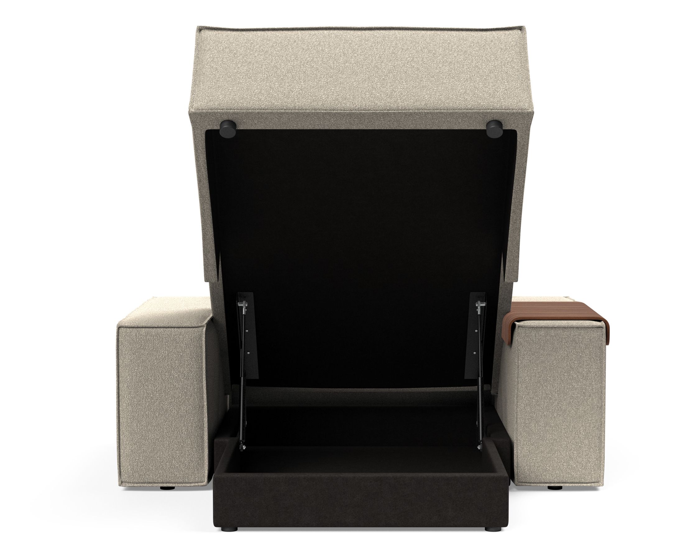 Newilla Storage Lounger Chair w/ Wide Arm Rests