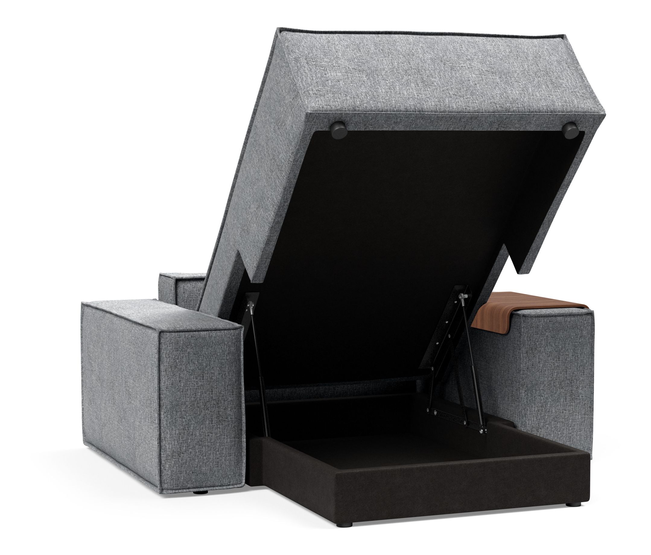 Newilla Storage Lounger Chair w/ Wide Arm Rests