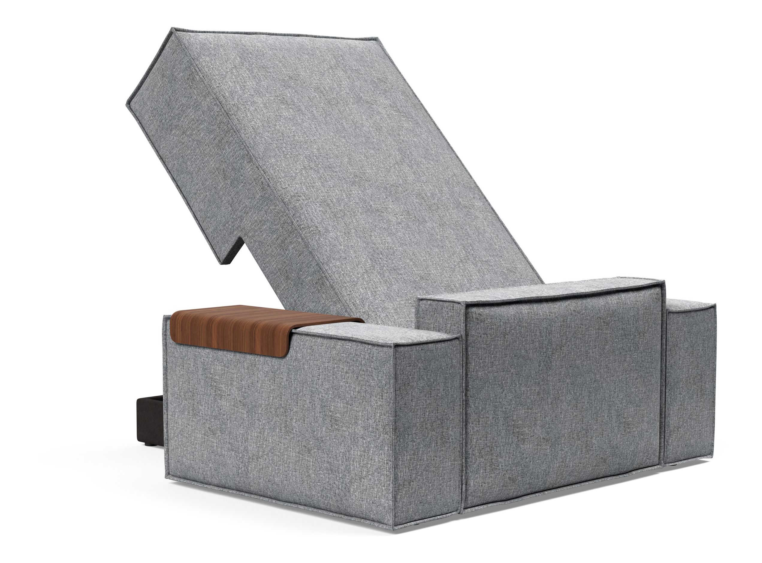 Newilla Storage Lounger Chair w/ Wide Arm Rests