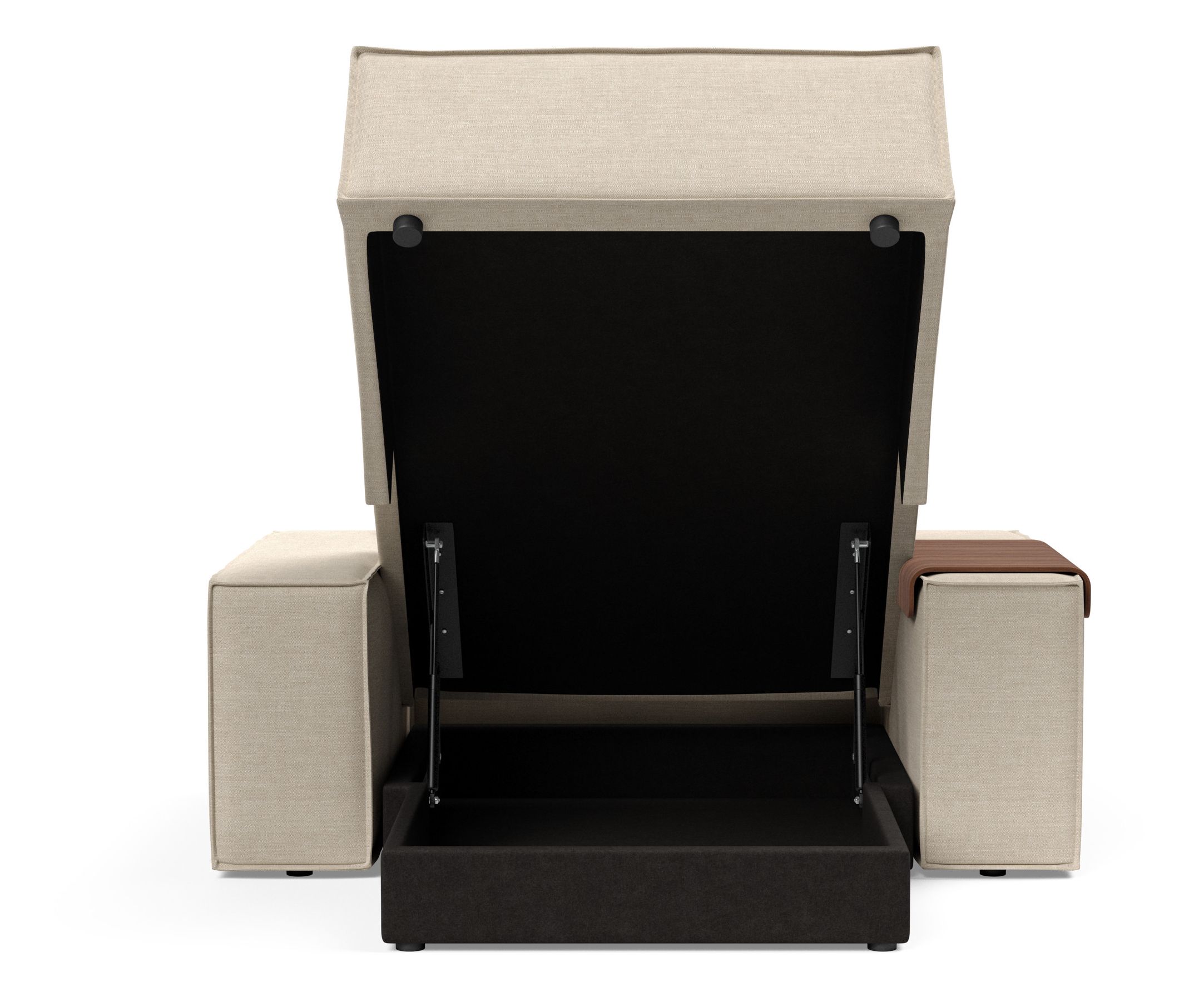 Newilla Storage Lounger Chair w/ Wide Arm Rests