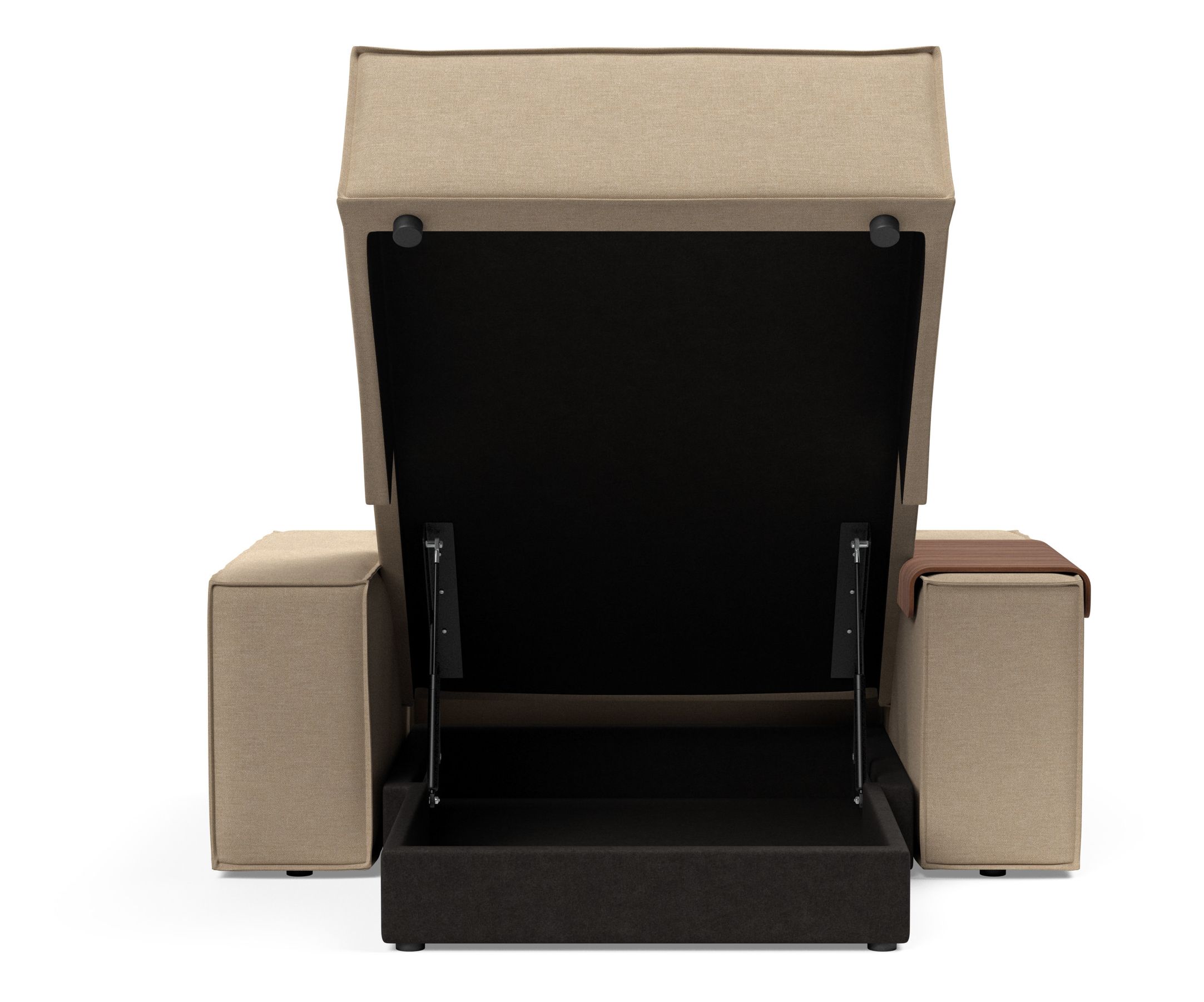 Newilla Storage Lounger Chair w/ Wide Arm Rests