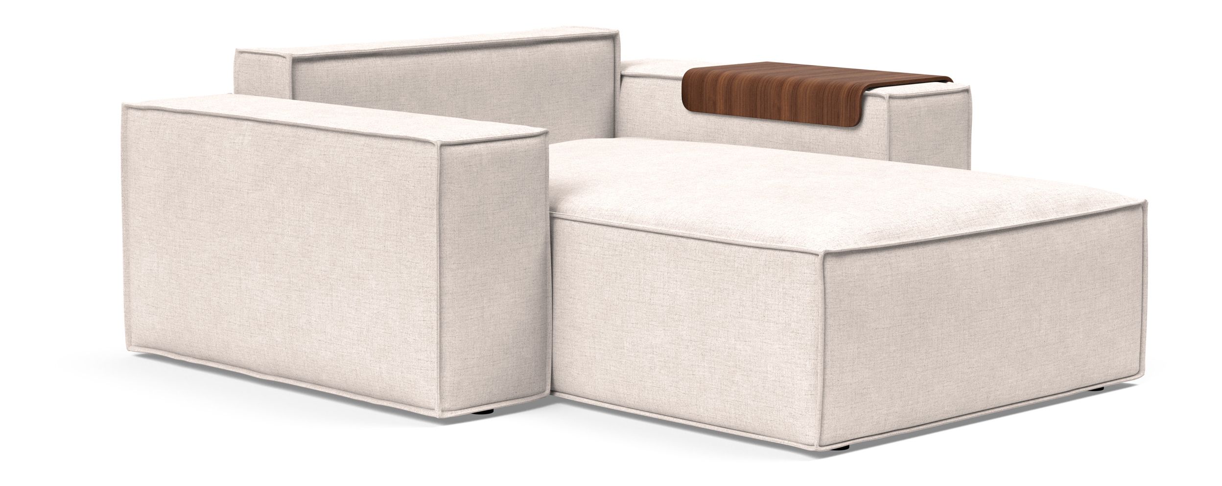 Newilla Storage Lounger Chair w/ Wide Arm Rests