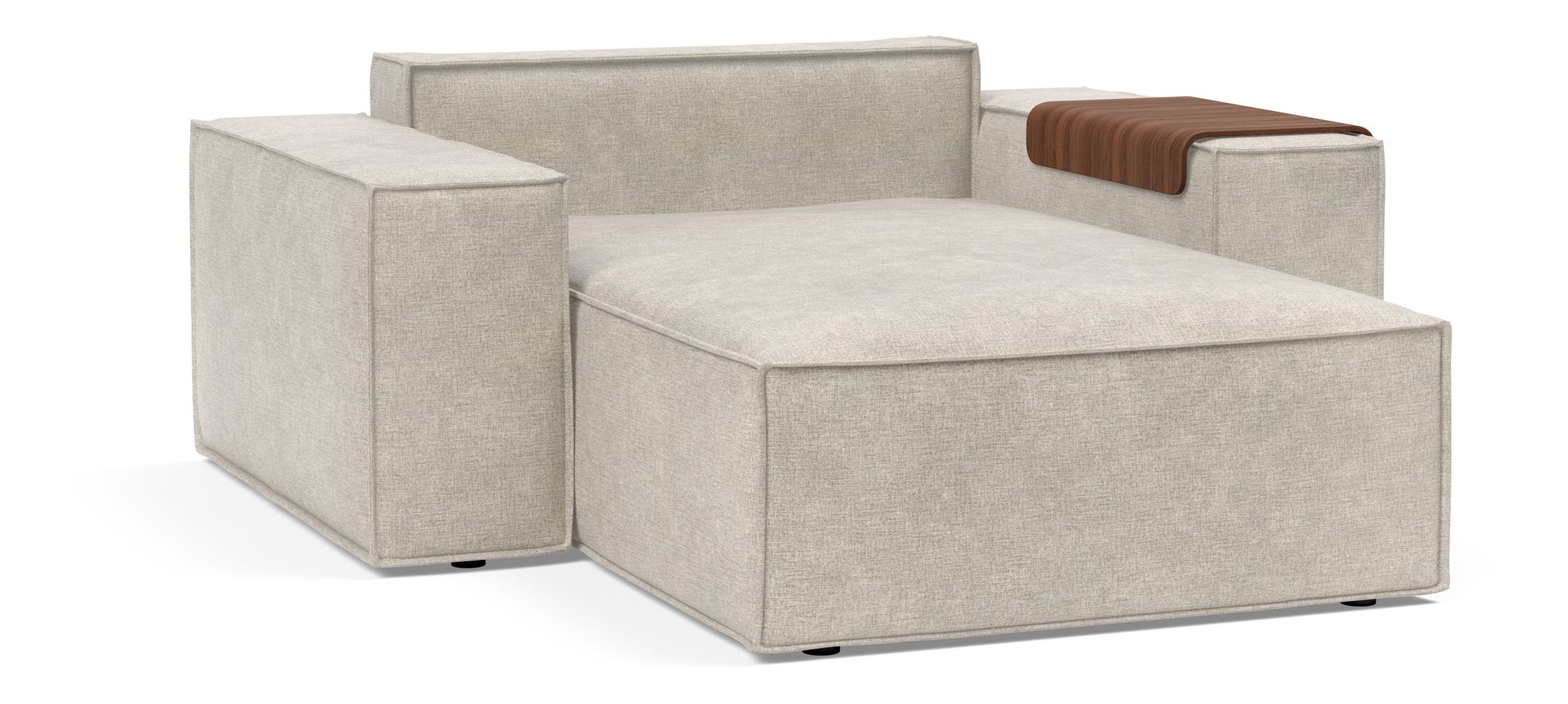 Newilla Storage Lounger Chair w/ Wide Arm Rests
