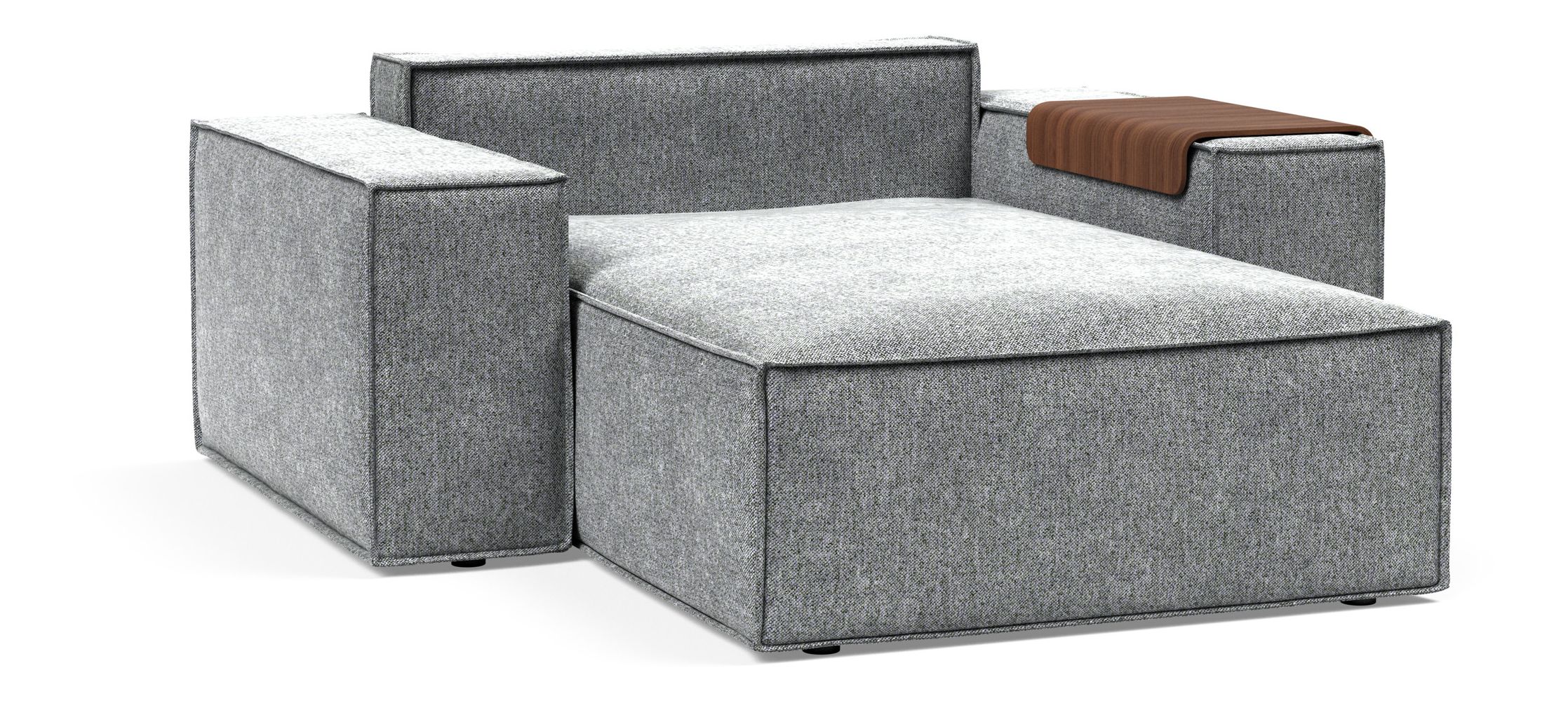 Newilla Storage Lounger Chair w/ Wide Arm Rests