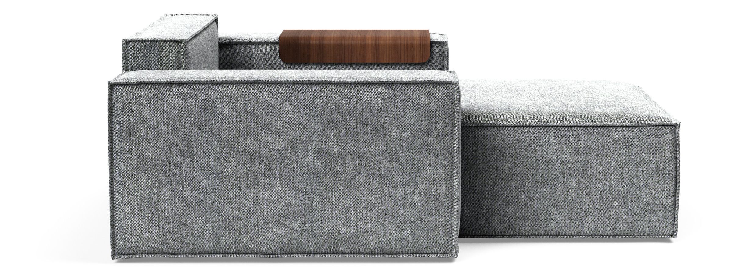Newilla Storage Lounger Chair w/ Wide Arm Rests