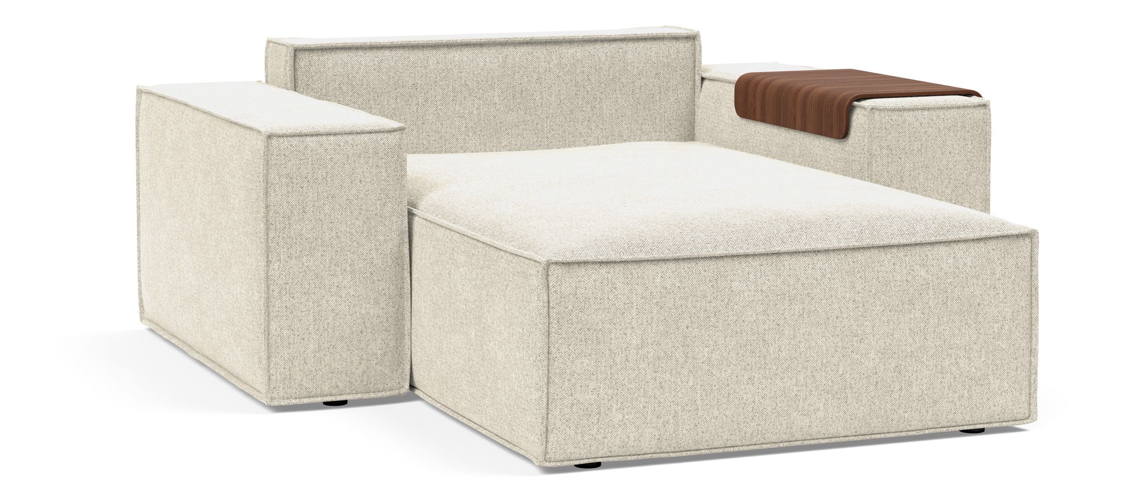 Newilla Storage Lounger Chair w/ Wide Arm Rests