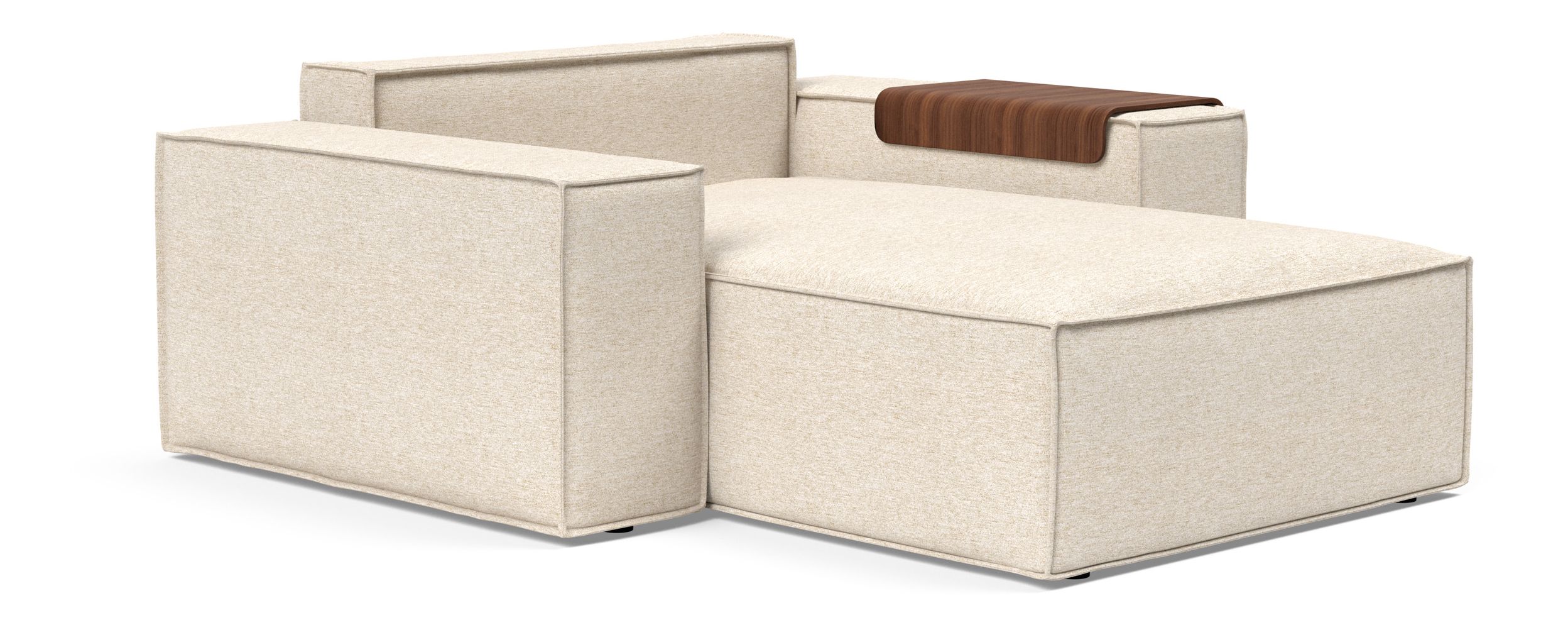 Newilla Storage Lounger Chair w/ Wide Arm Rests