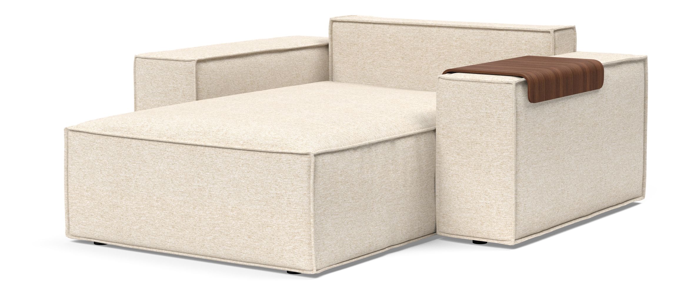 Newilla Storage Lounger Chair w/ Wide Arm Rests
