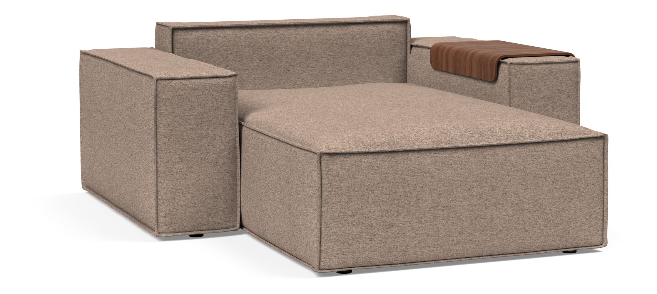 Newilla Storage Lounger Chair w/ Wide Arm Rests