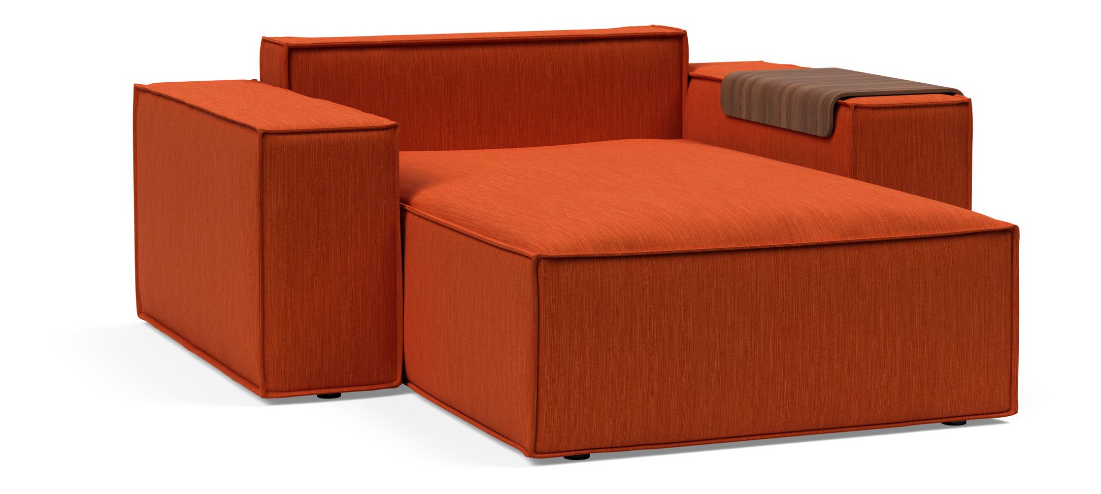 Newilla Storage Lounger Chair w/ Wide Arm Rests