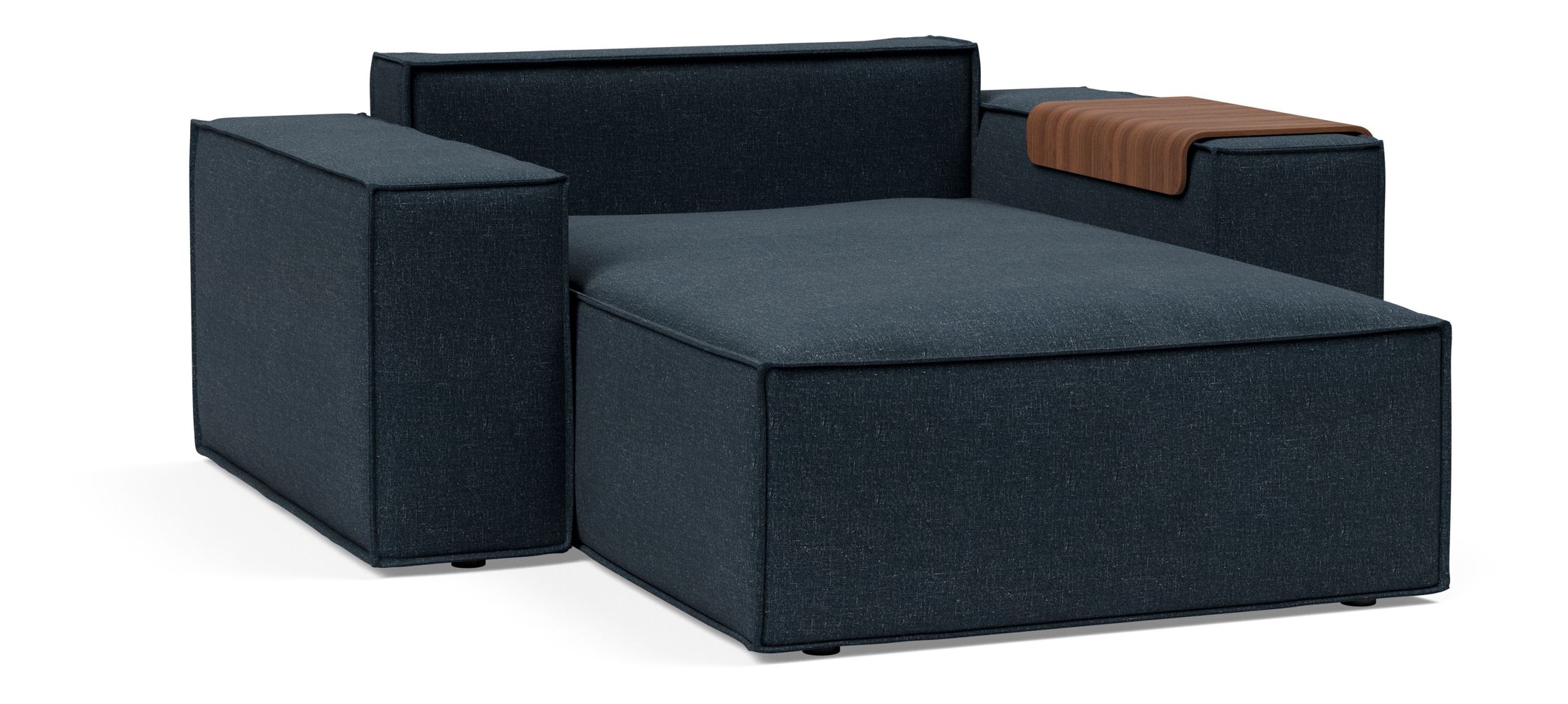 Newilla Storage Lounger Chair w/ Wide Arm Rests