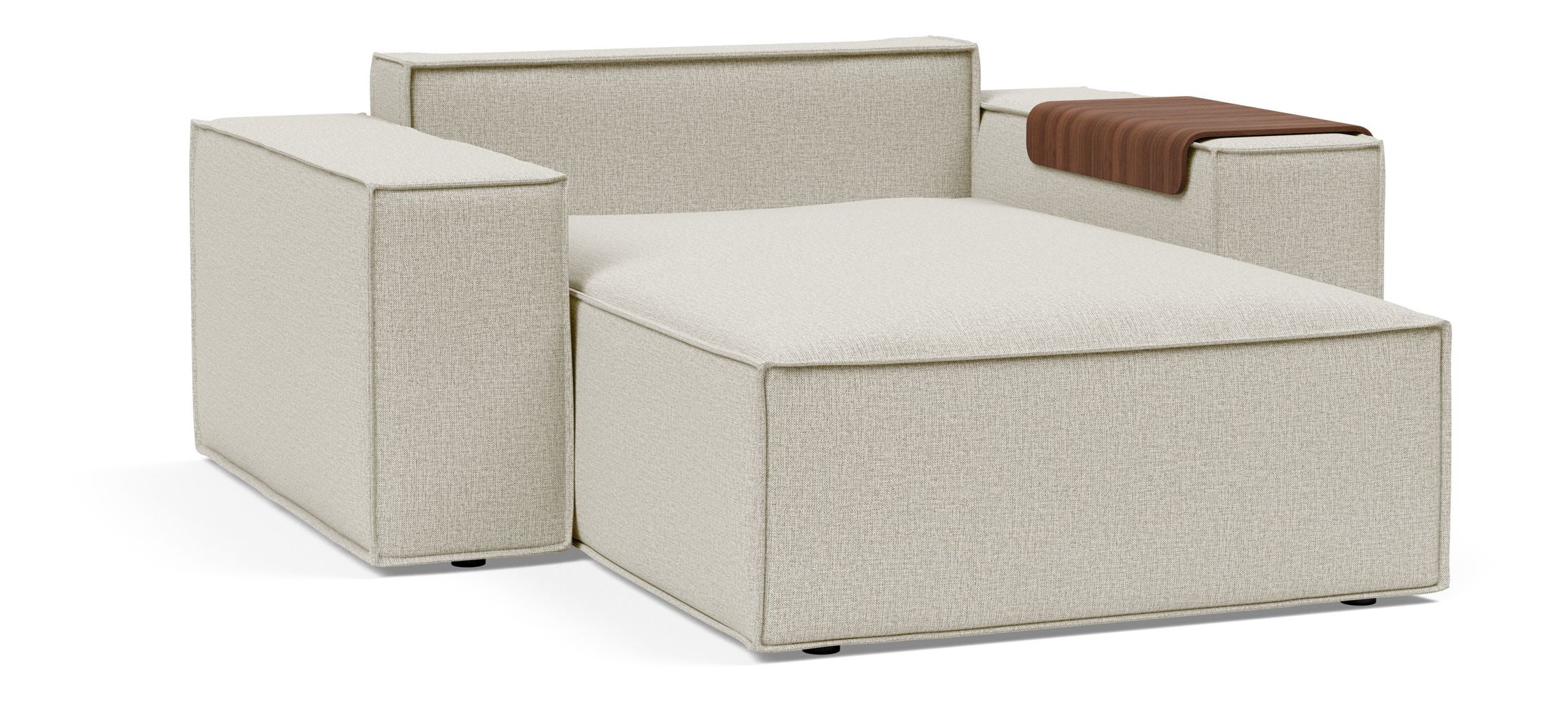 Newilla Storage Lounger Chair w/ Wide Arm Rests