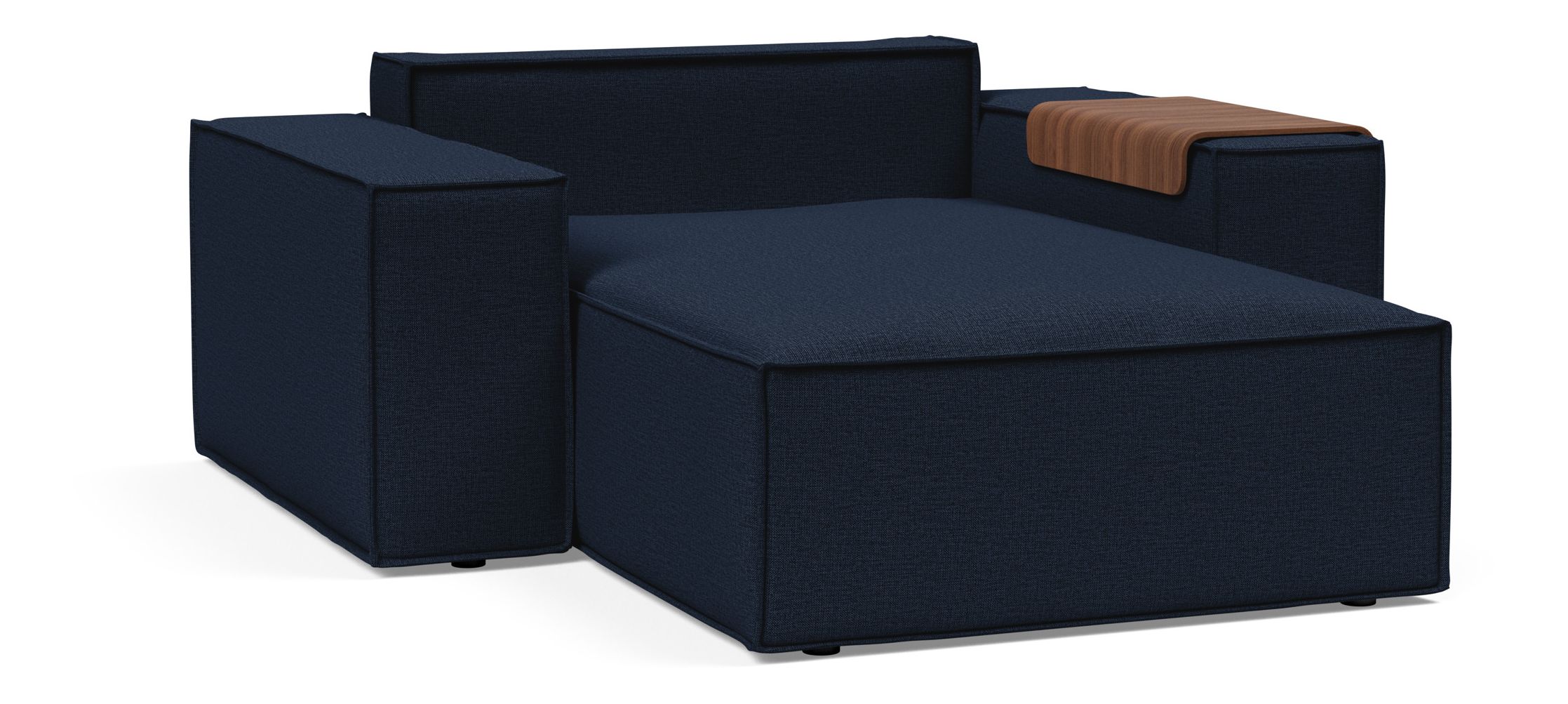 Newilla Storage Lounger Chair w/ Wide Arm Rests
