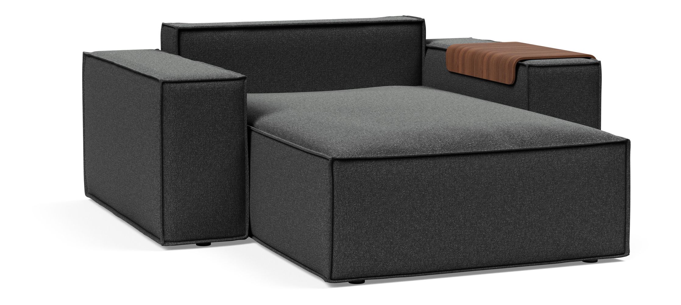 Newilla Storage Lounger Chair w/ Wide Arm Rests