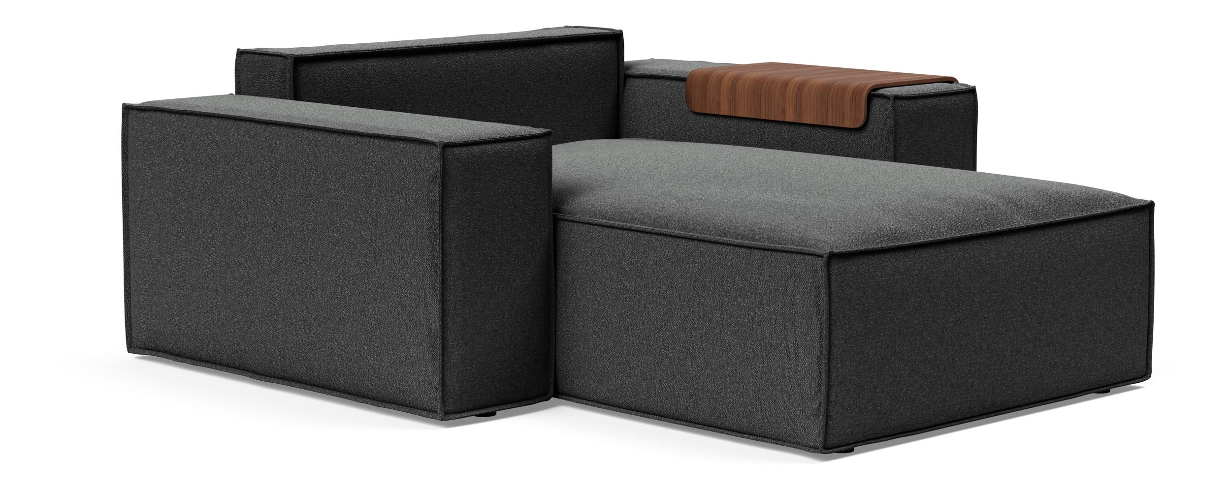 Newilla Storage Lounger Chair w/ Wide Arm Rests