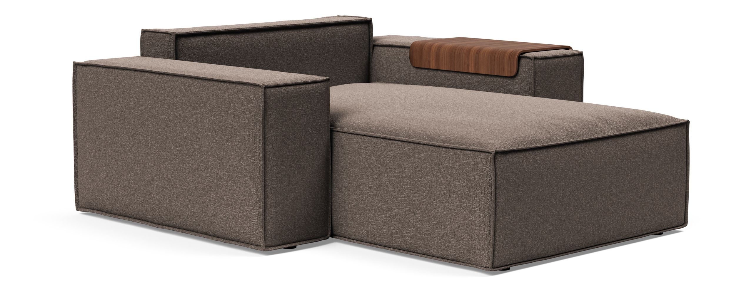 Newilla Storage Lounger Chair w/ Wide Arm Rests