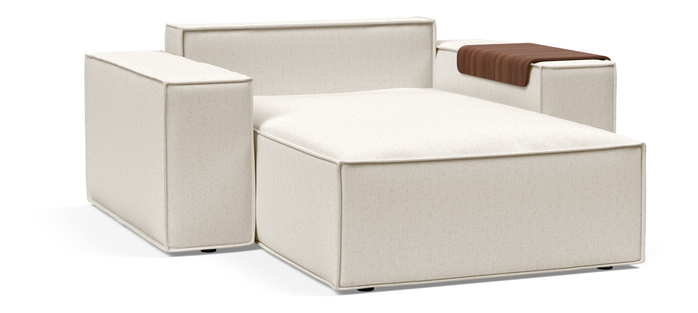 Newilla Storage Lounger Chair w/ Wide Arm Rests