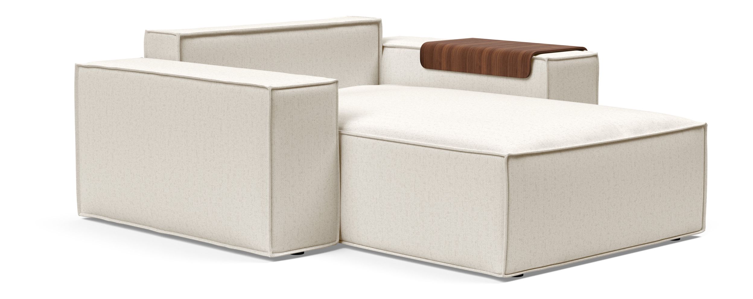 Newilla Storage Lounger Chair w/ Wide Arm Rests