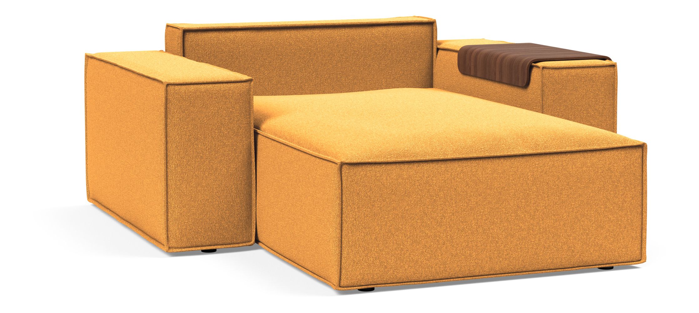 Newilla Storage Lounger Chair w/ Wide Arm Rests
