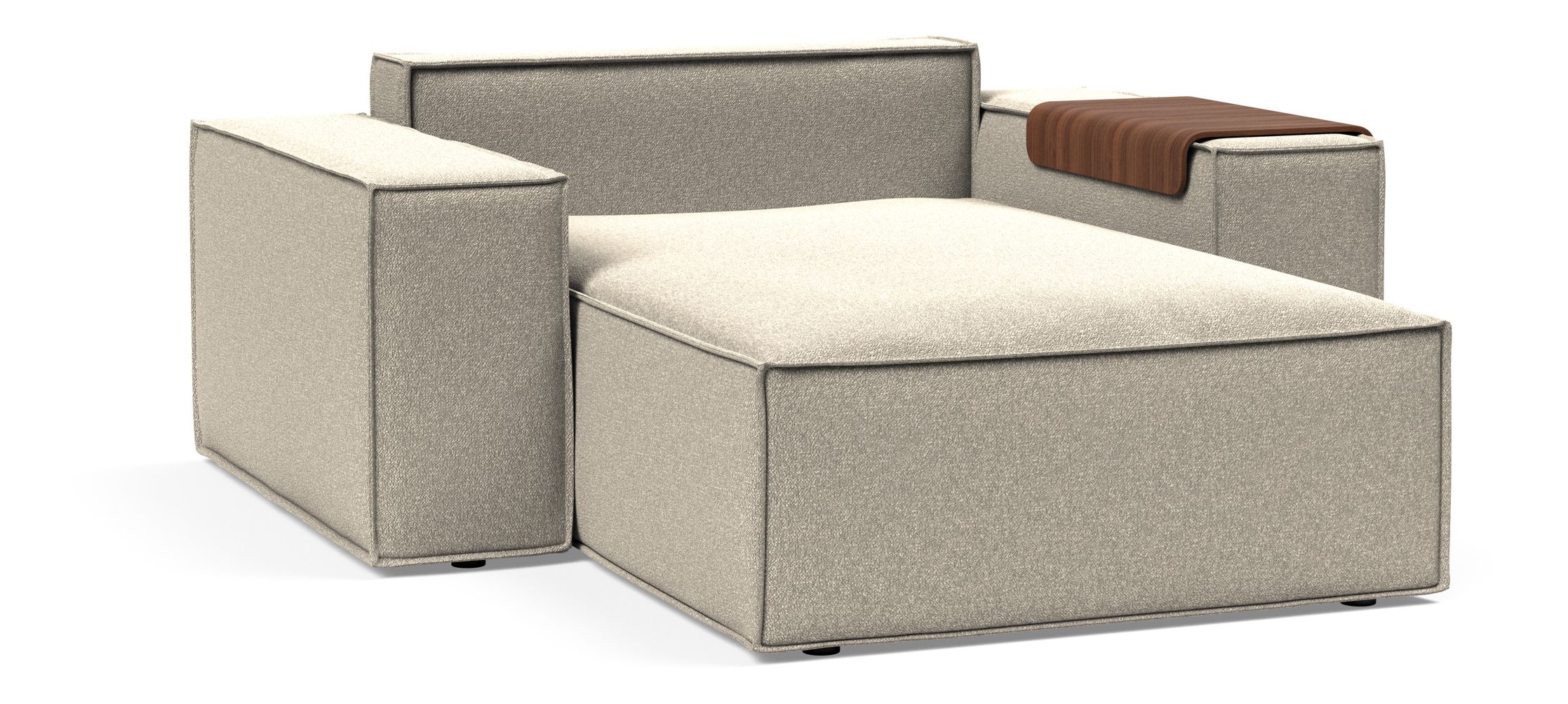 Newilla Storage Lounger Chair w/ Wide Arm Rests