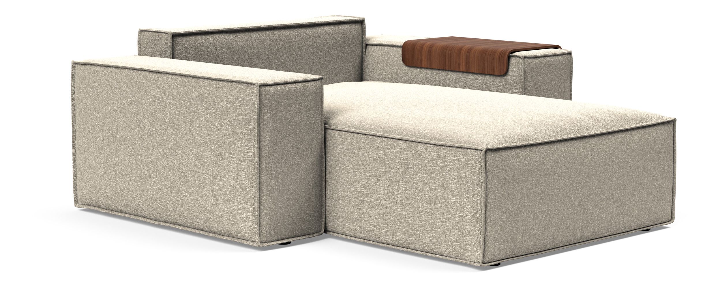 Newilla Storage Lounger Chair w/ Wide Arm Rests
