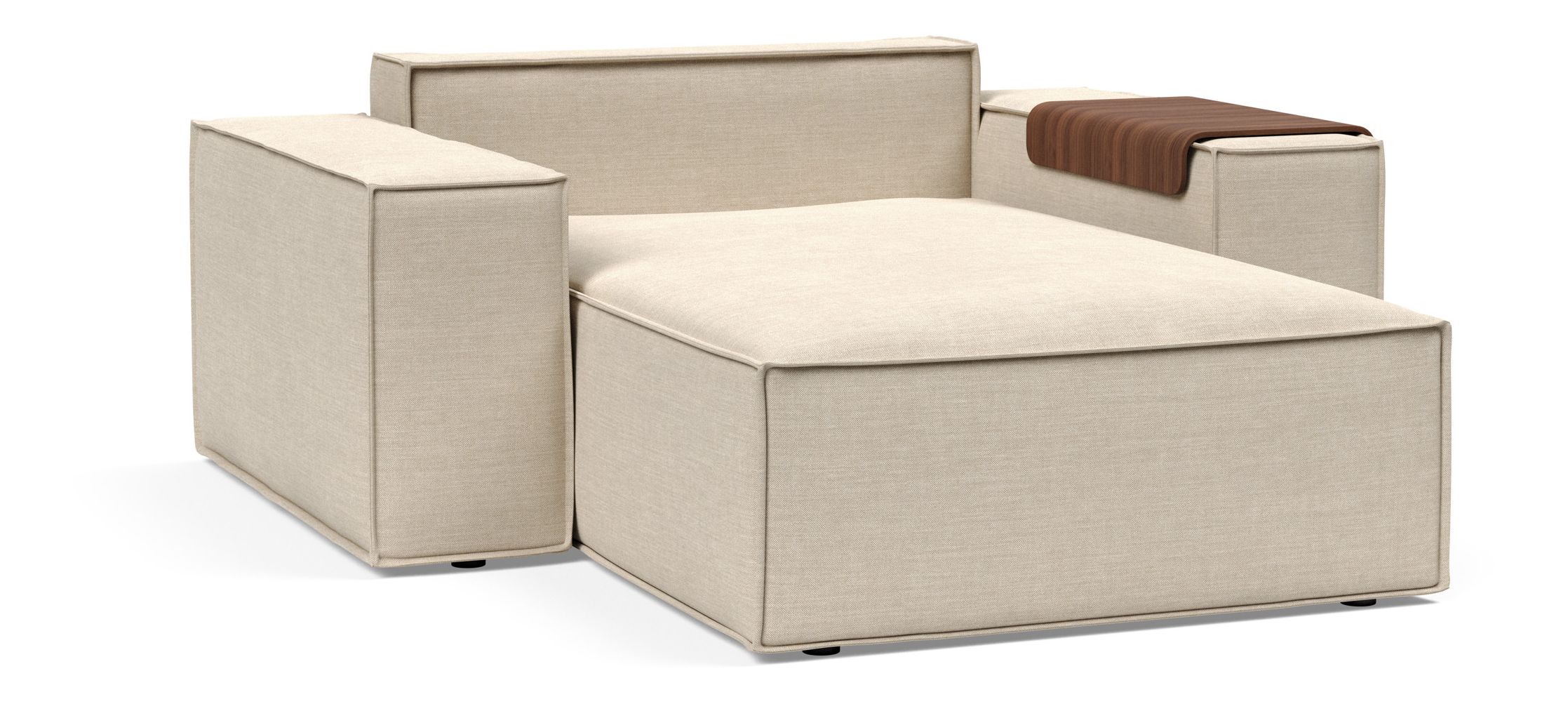Newilla Storage Lounger Chair w/ Wide Arm Rests