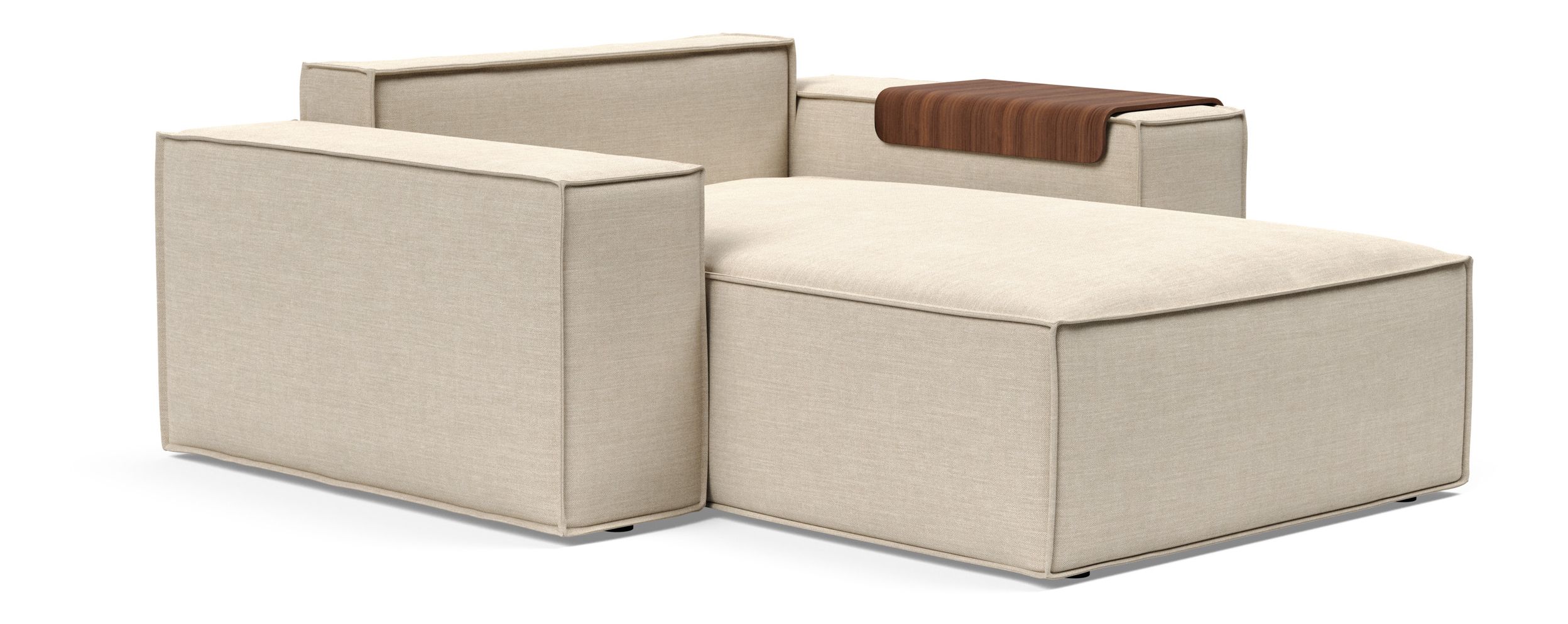 Newilla Storage Lounger Chair w/ Wide Arm Rests