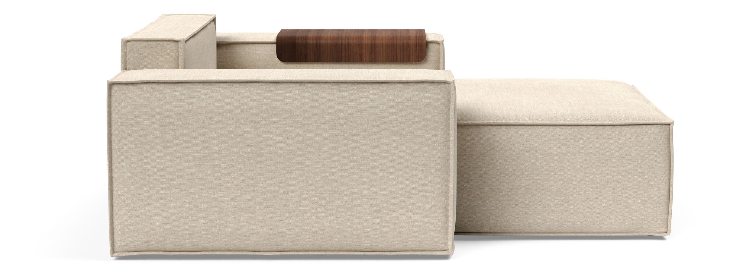 Newilla Storage Lounger Chair w/ Wide Arm Rests