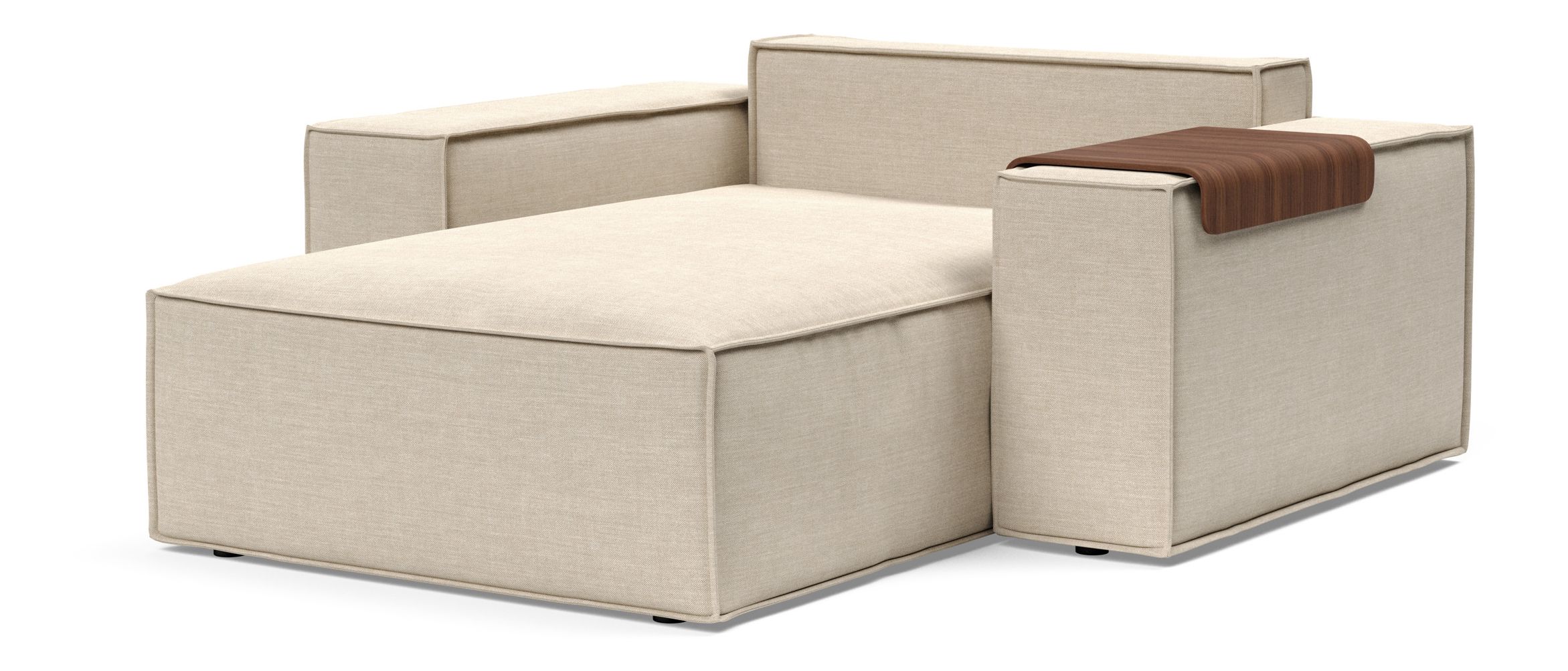 Newilla Storage Lounger Chair w/ Wide Arm Rests