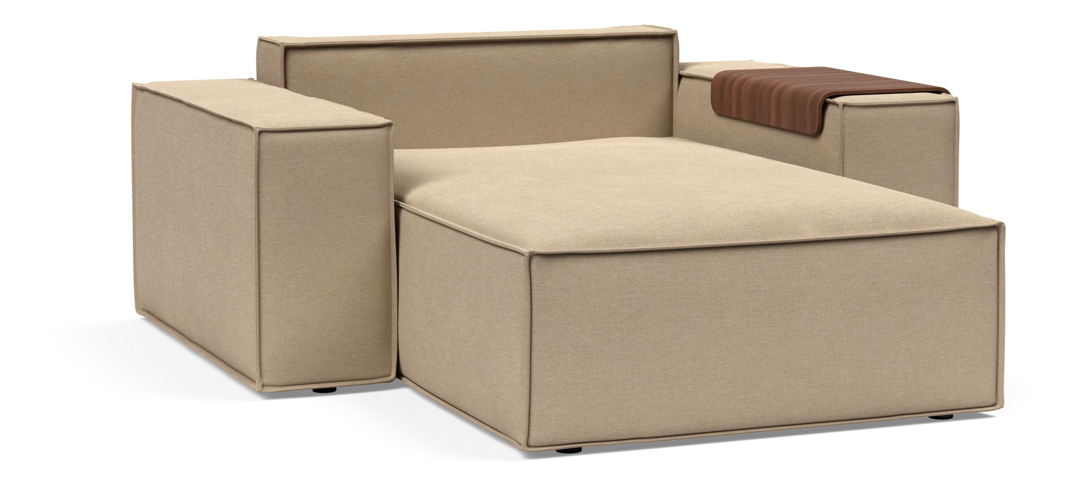 Newilla Storage Lounger Chair w/ Wide Arm Rests