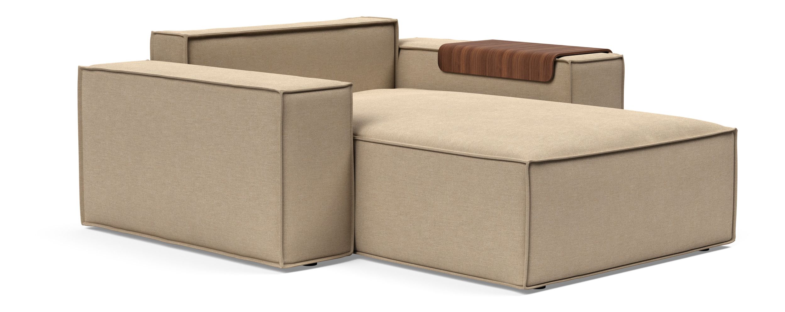 Newilla Storage Lounger Chair w/ Wide Arm Rests