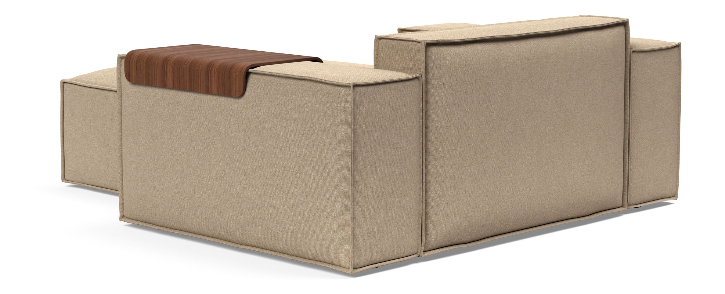 Newilla Storage Lounger Chair w/ Wide Arm Rests