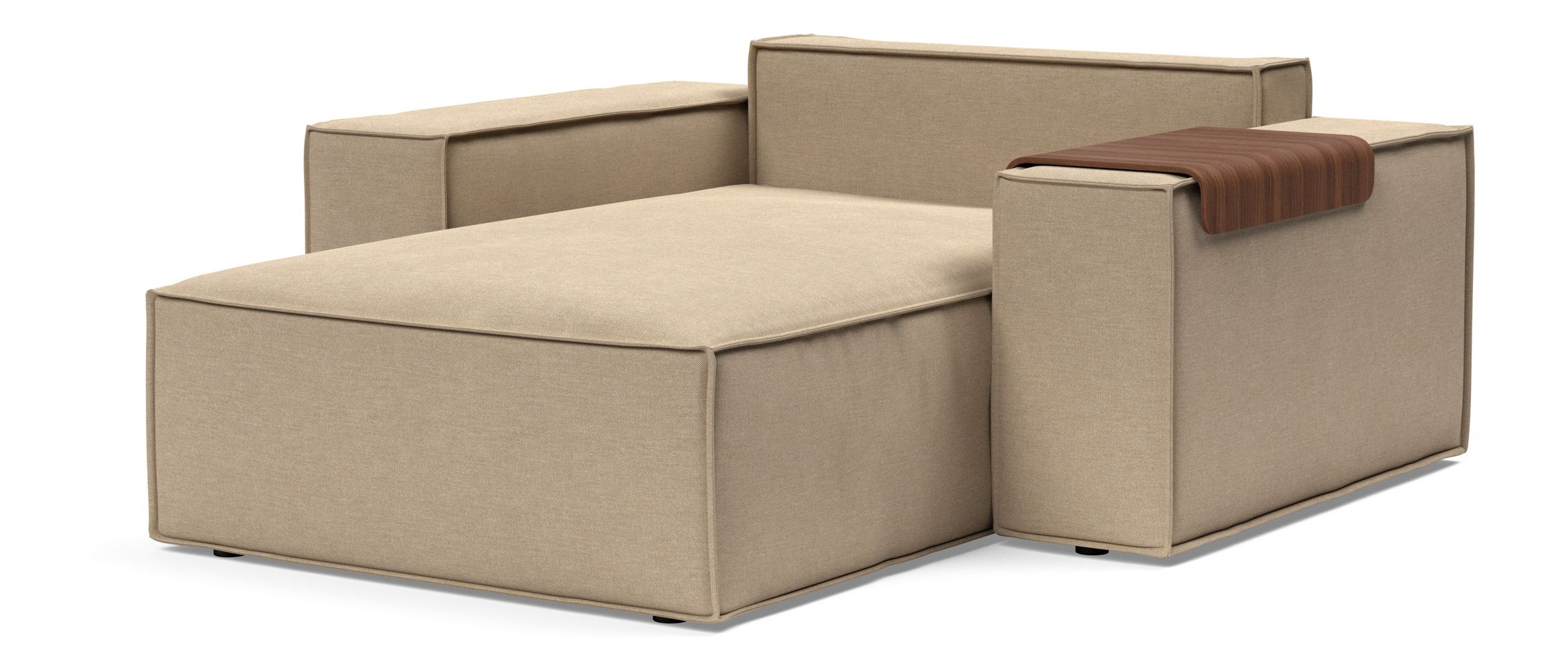 Newilla Storage Lounger Chair w/ Wide Arm Rests